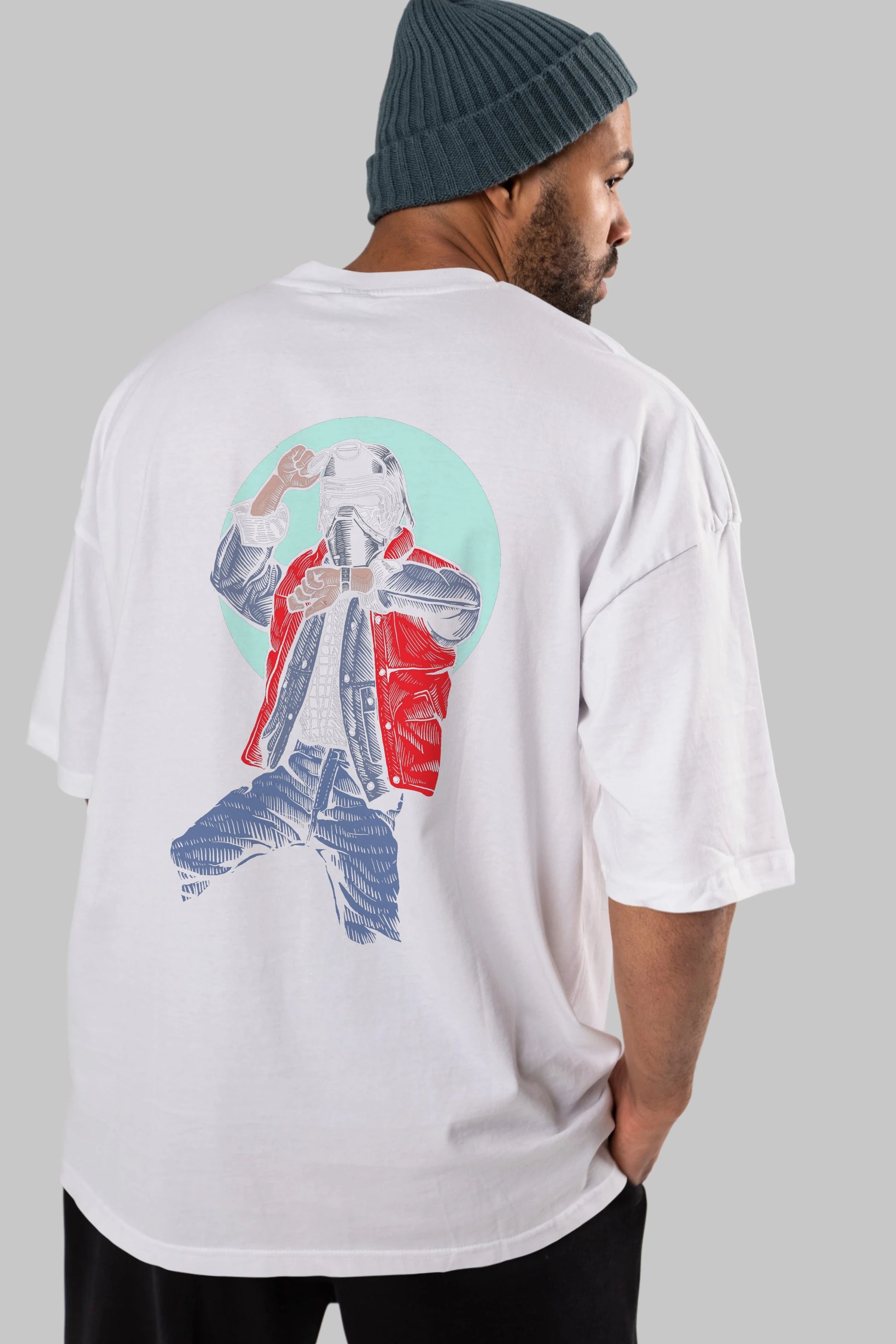 Kylo Mcfly Arka Baskılı Oversize t-shirt Erkek Kadın Unisex %100 Pamuk