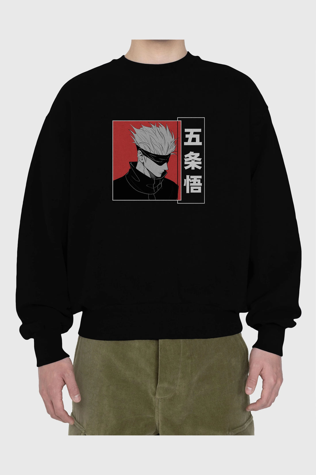 JUJUTSU KAISEN 2 Anime Ön Baskılı Oversize Sweatshirt Erkek Kadın Unisex