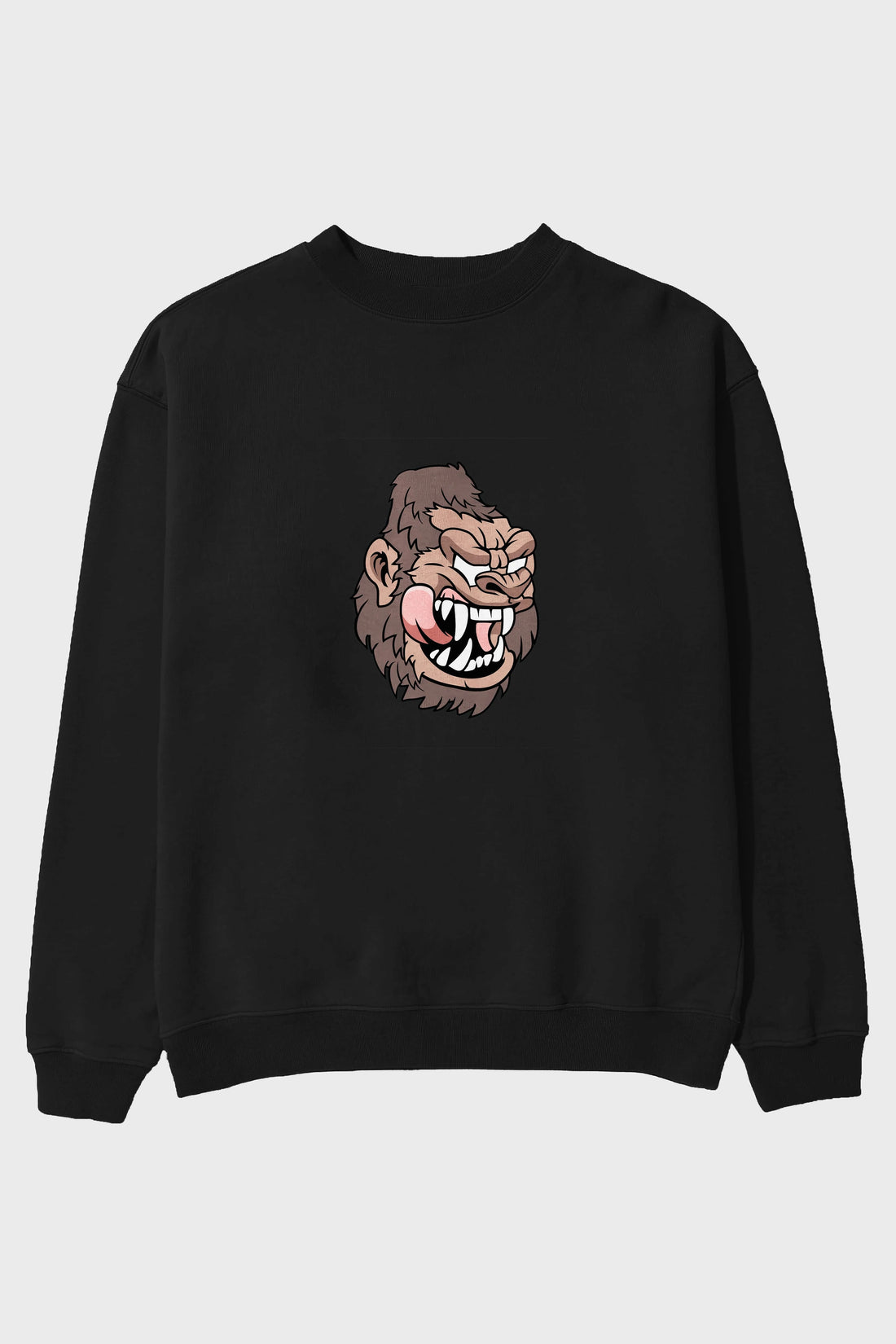 Big Gorilla Ön Baskılı Oversize Sweatshirt Erkek Kadın Unisex
