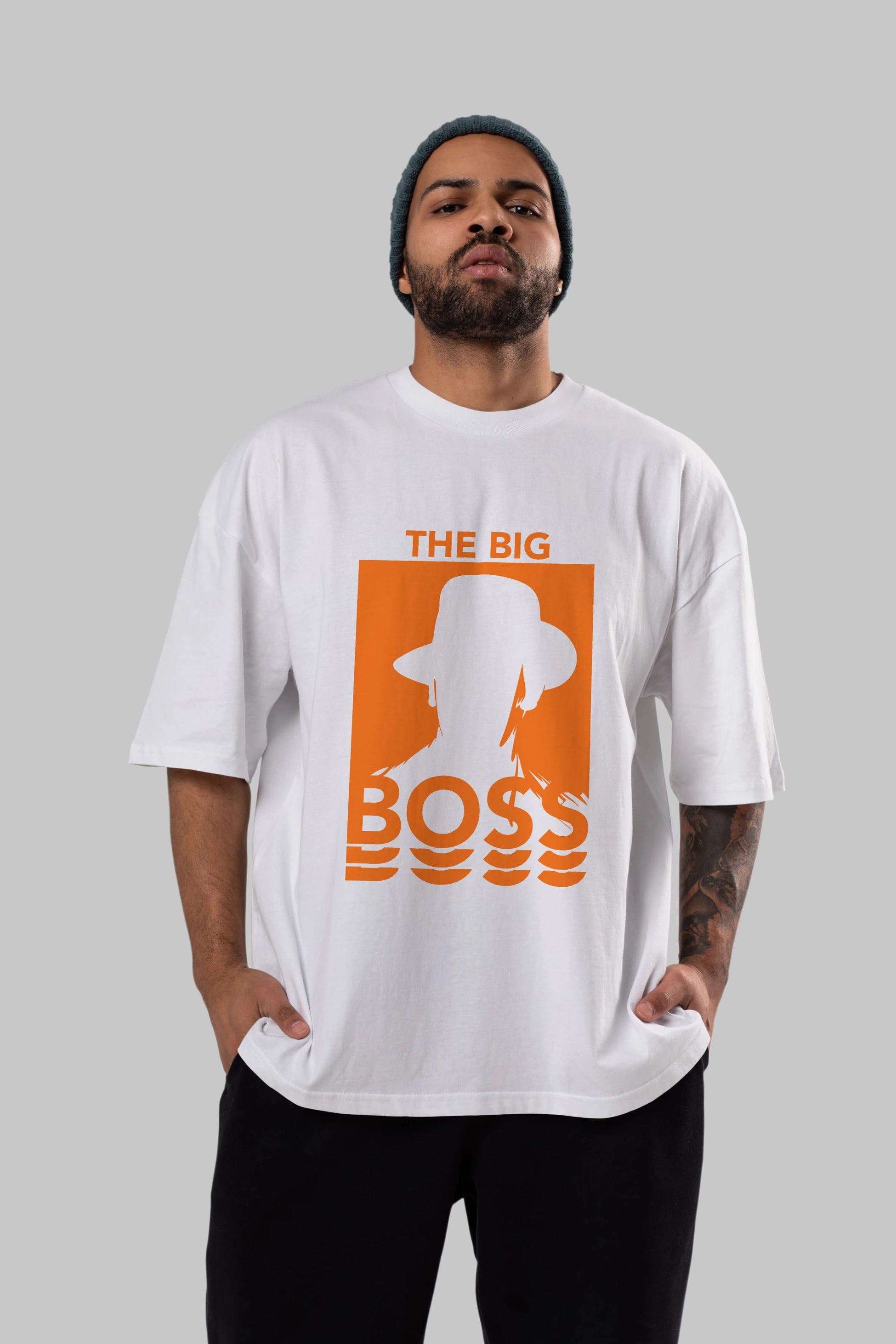 The Big Boss Ön Baskılı Oversize t-shirt Erkek Kadın Unisex