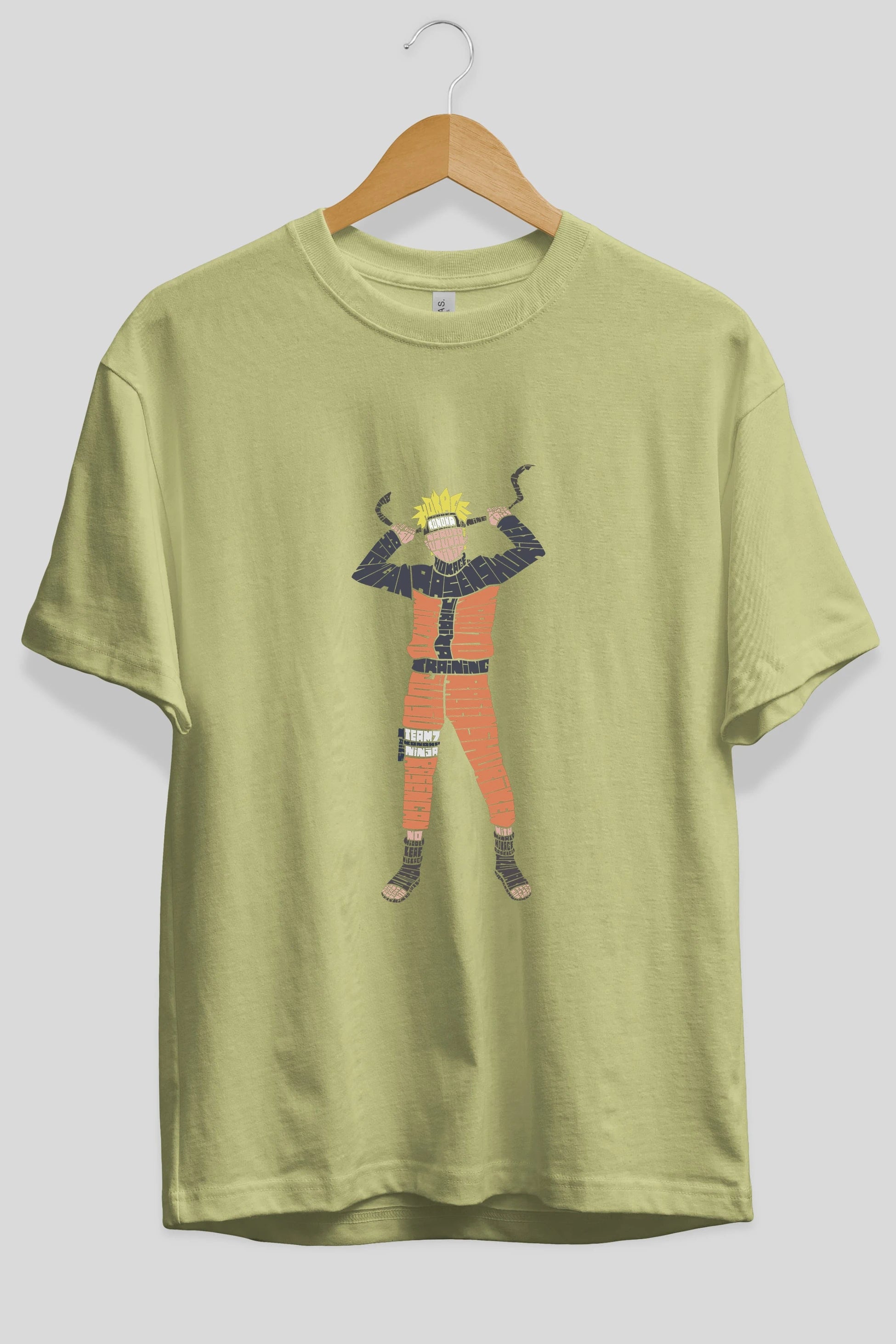 Naruto Ön Baskılı Oversize t-shirt %100 pamuk Erkek Kadın Unisex