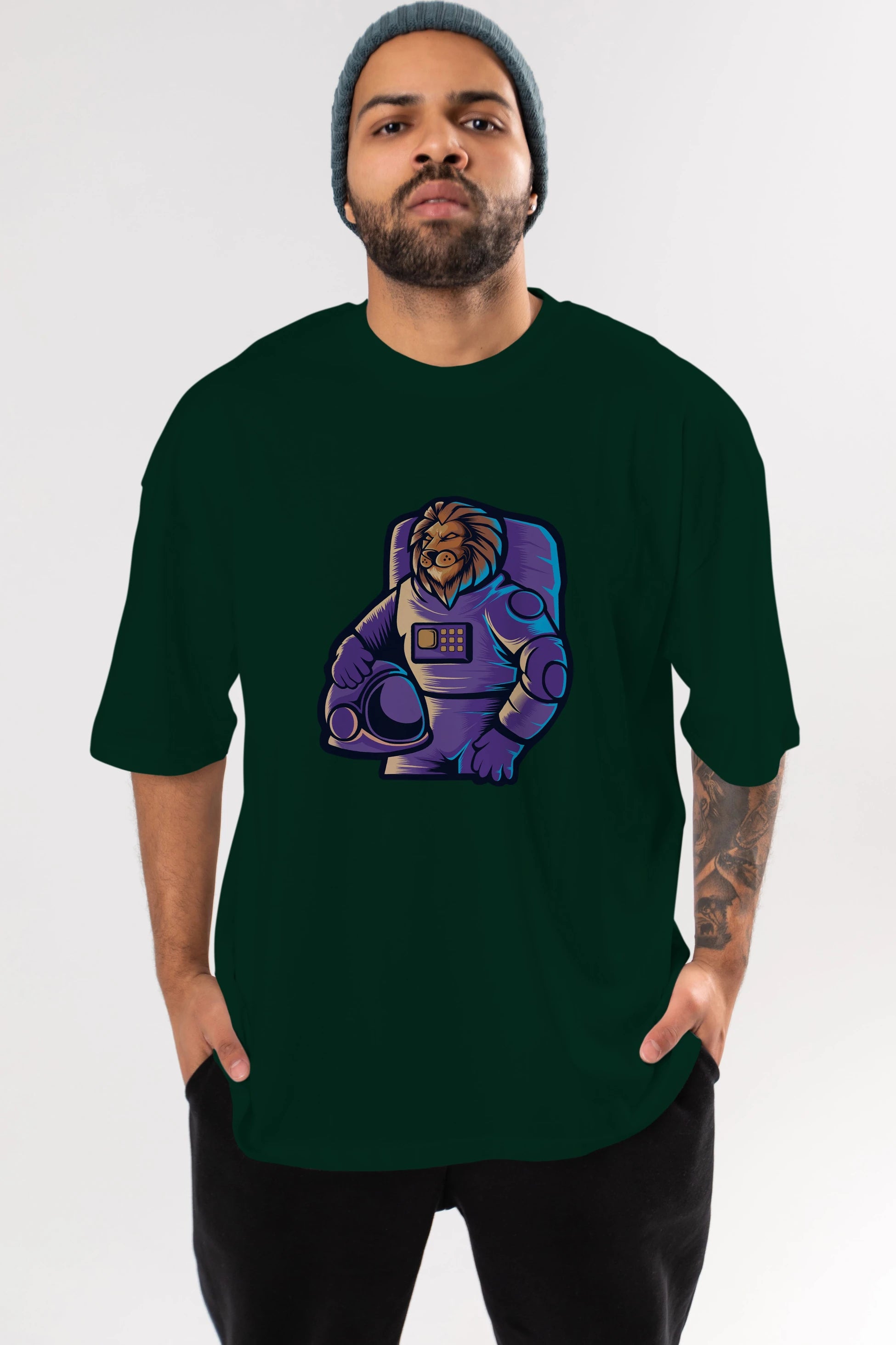 Astroking Ön Baskılı Oversize t-shirt Erkek Kadın Unisex