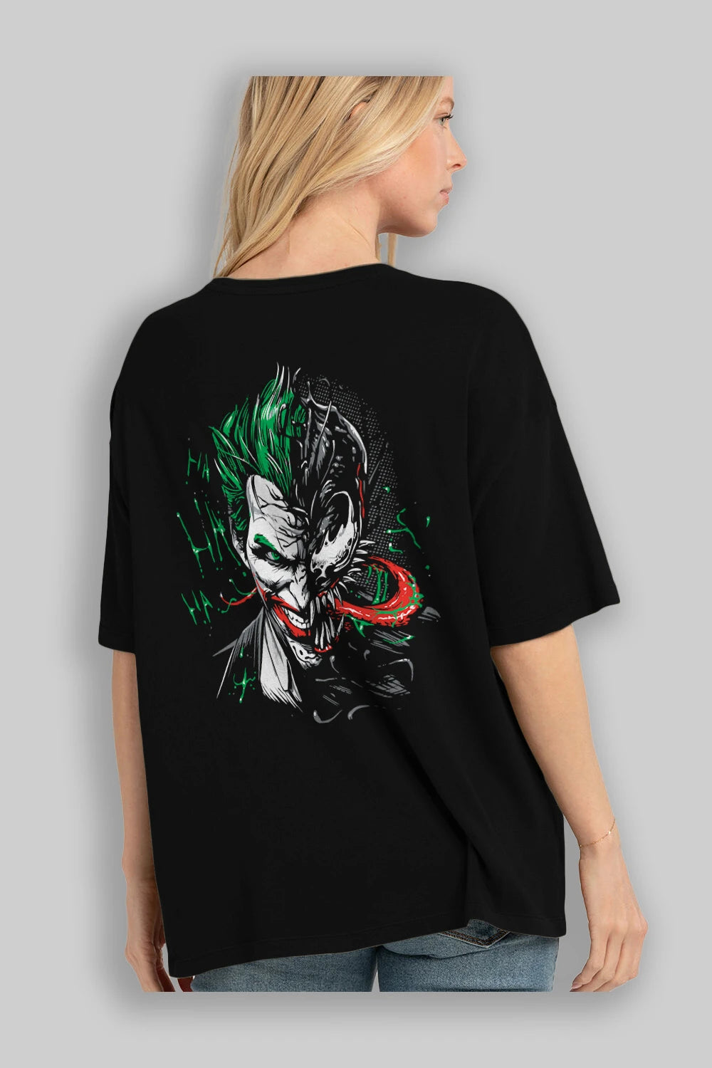 Venom (16) Arka Baskılı Oversize t-shirt Erkek Kadın Unisex %100 Pamuk Bisiklet Yaka tişort