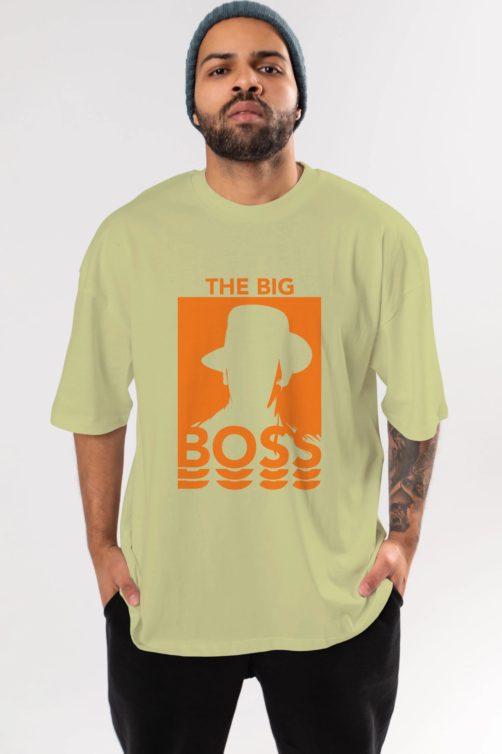The Big Boss Ön Baskılı Oversize t-shirt Erkek Kadın Unisex