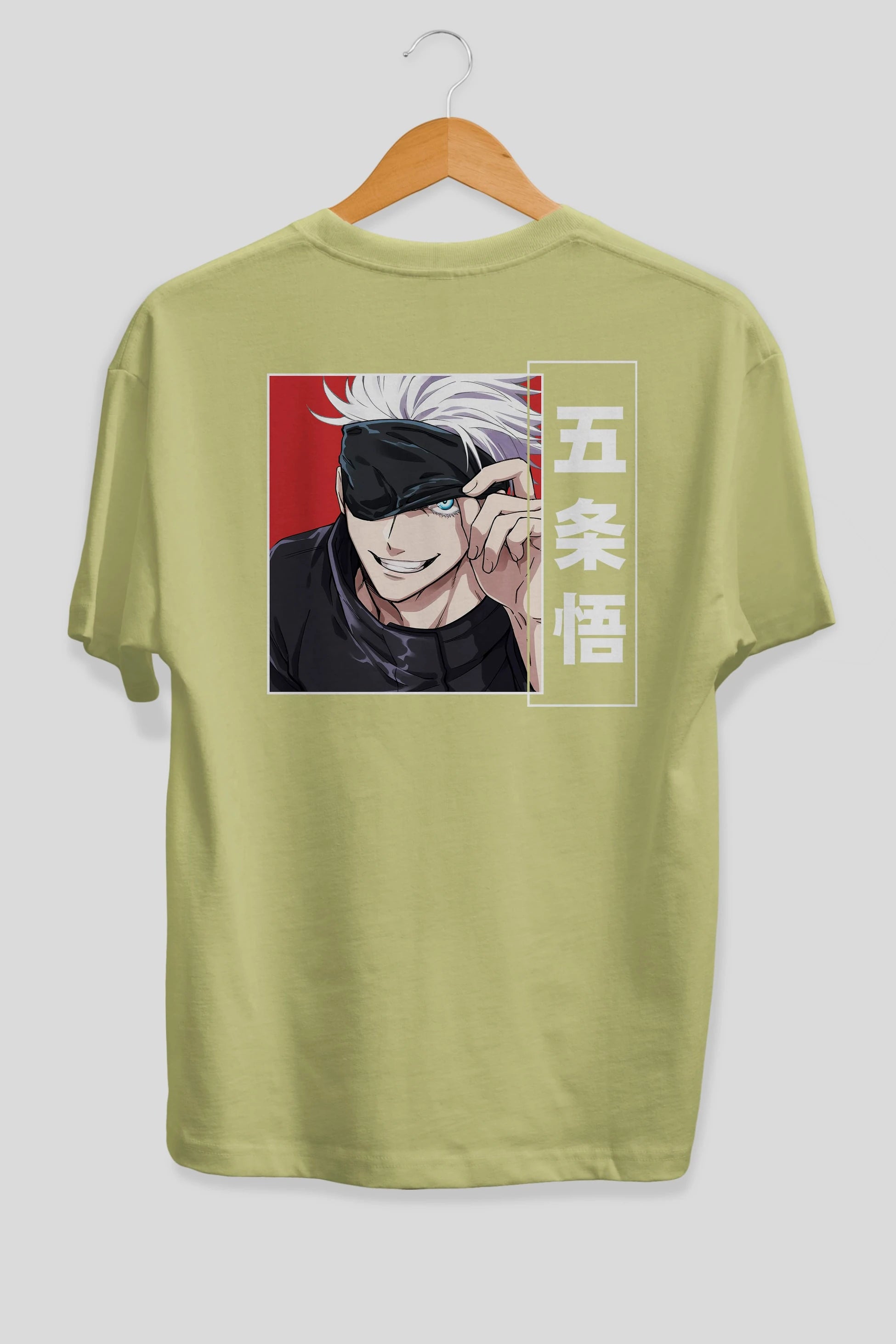 JUJUTSU KAISEN Anime Arka Baskılı Oversize t-shirt Erkek Kadın Unisex