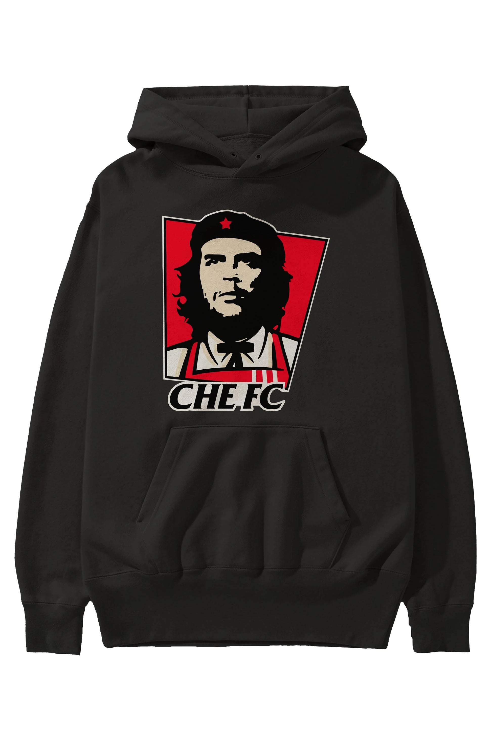 Che FC Ön Baskılı Hoodie Oversize Kapüşonlu Sweatshirt Erkek Kadın Unisex