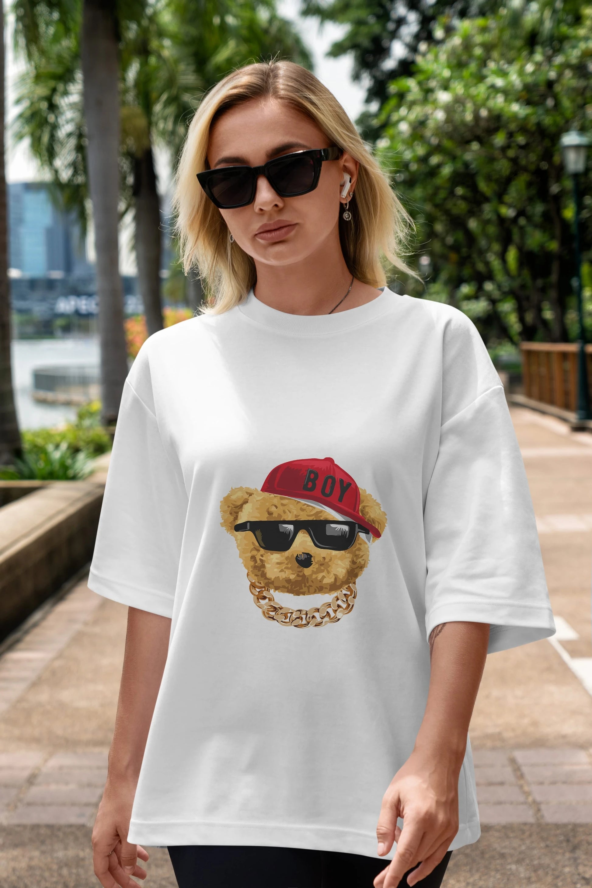 Teddy Bear Legends Ön Baskılı Oversize t-shirt Erkek Kadın Unisex %100 Pamuk