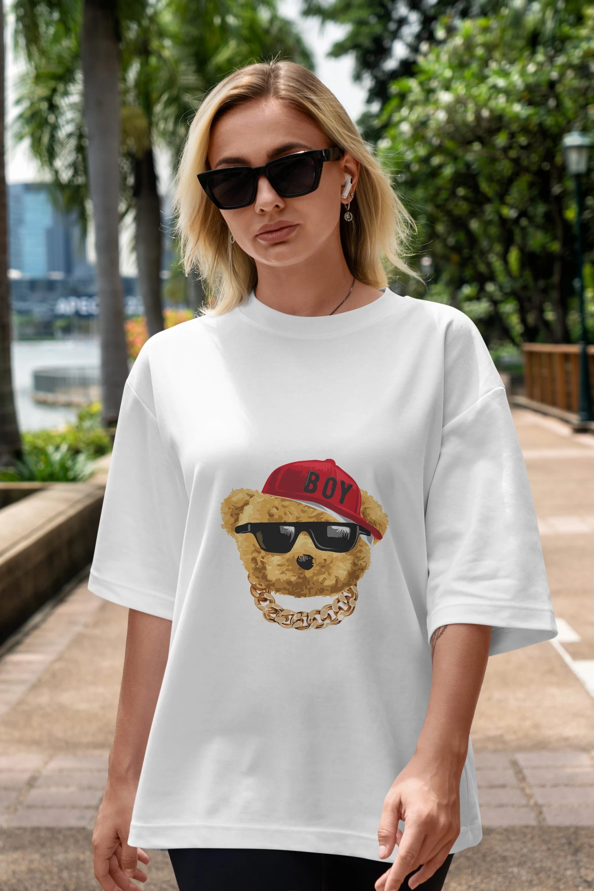 Teddy Bear Legends Ön Baskılı Oversize t-shirt Erkek Kadın Unisex %100 Pamuk
