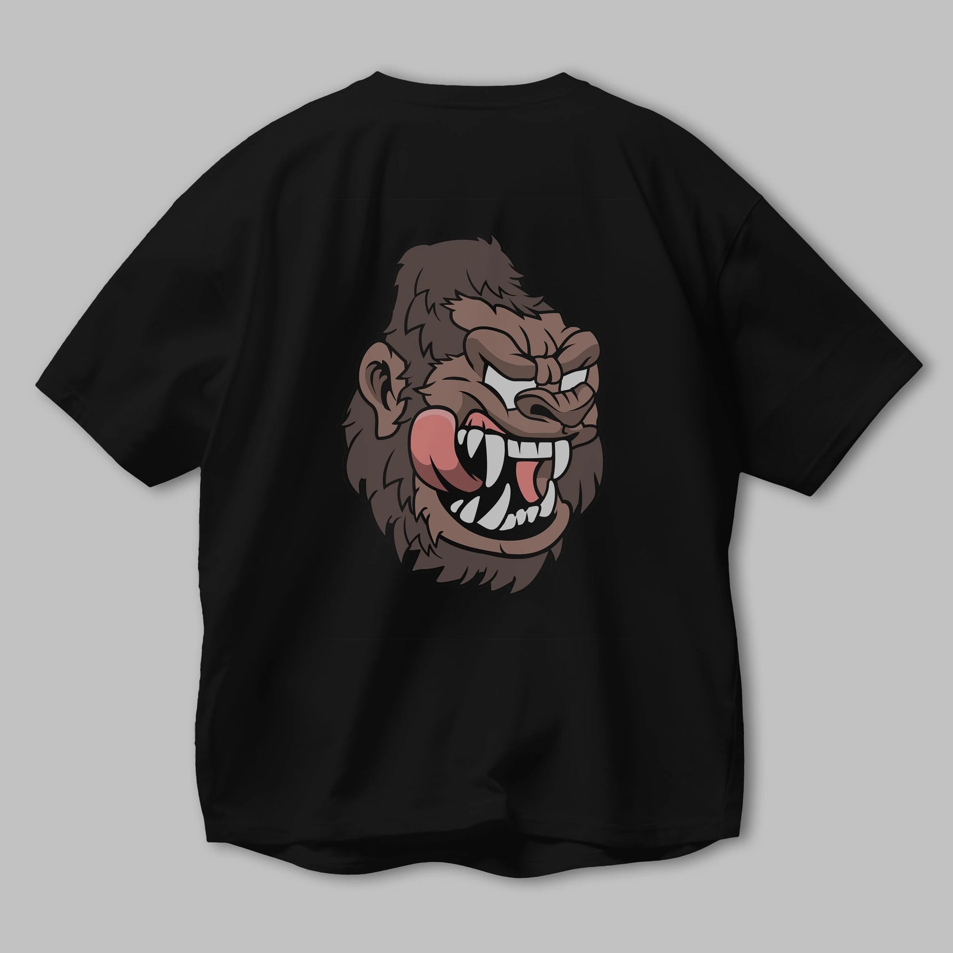 Big Gorilla Arka Baskılı Oversize t-shirt Erkek Kadın Unisex %100 Pamuk tişort