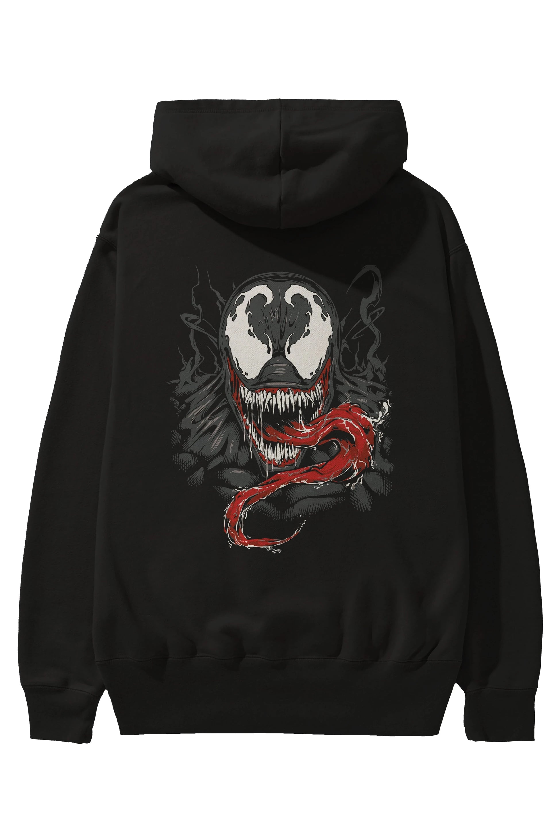 Venom (18) Arka Baskılı Hoodie Oversize Kapüşonlu Sweatshirt Erkek Kadın Unisex