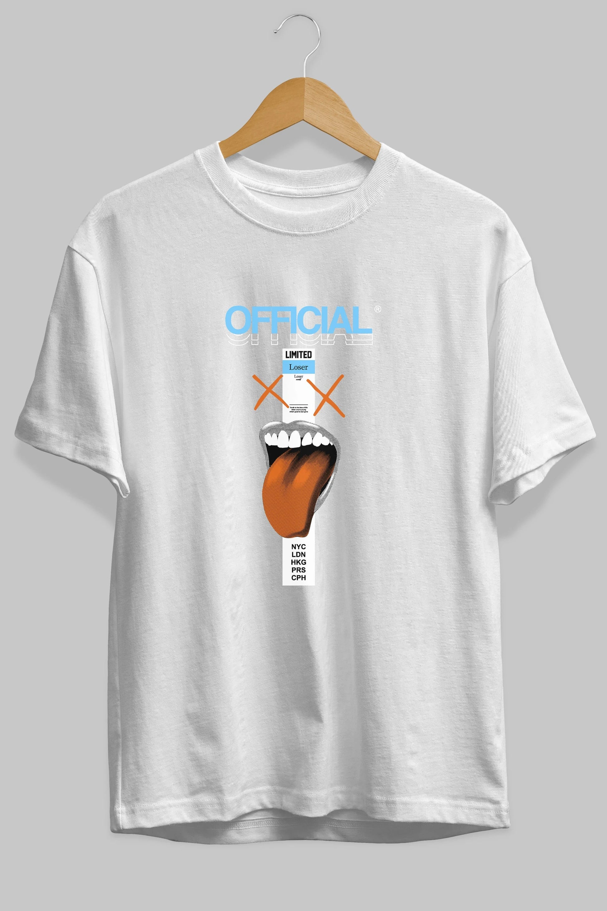 Official Loser Ön Baskılı Oversize t-shirt Erkek Kadın Unisex