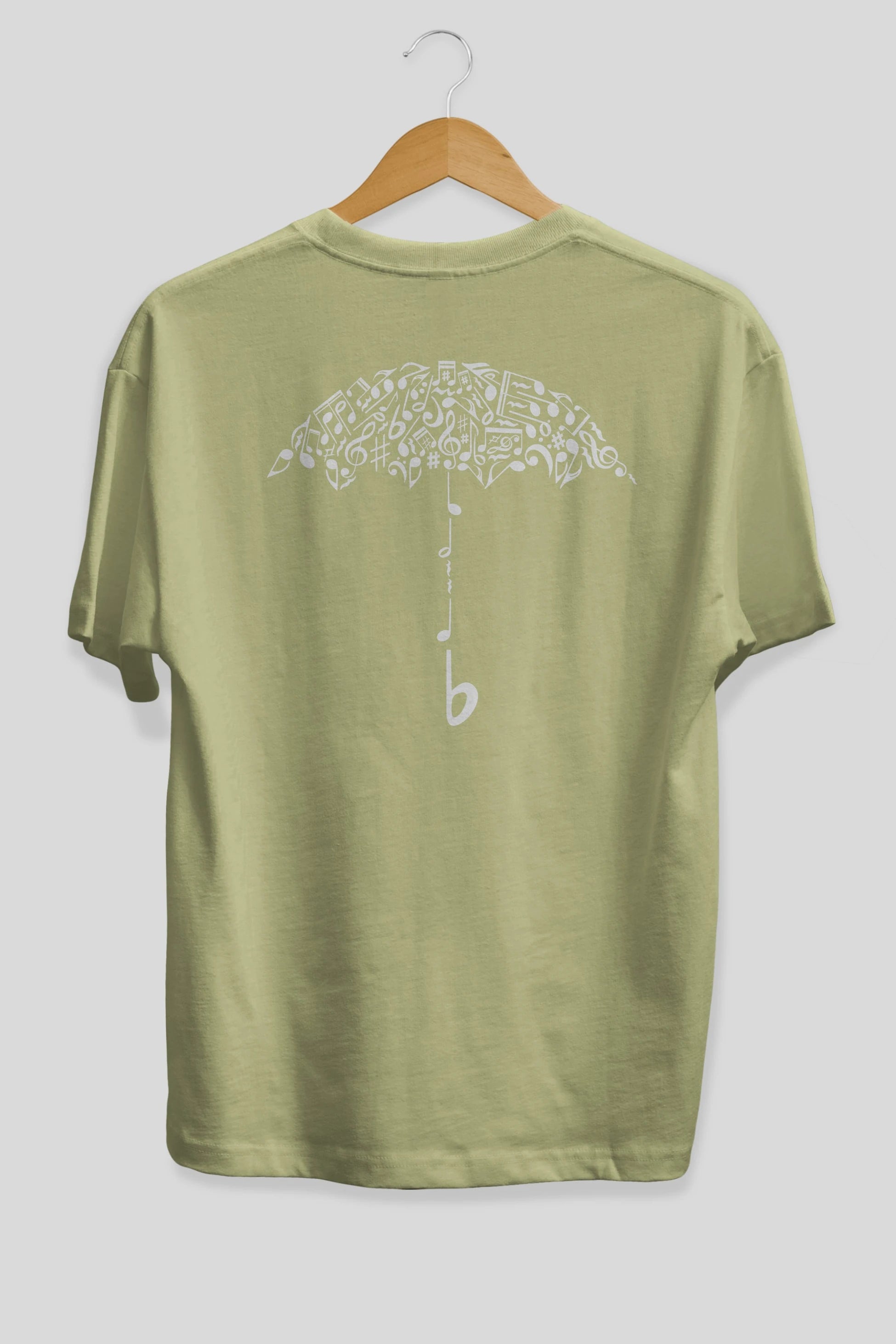 Sound Of Rain Arka Baskılı Oversize t-shirt %100 pamuk Erkek Kadın Unisex
