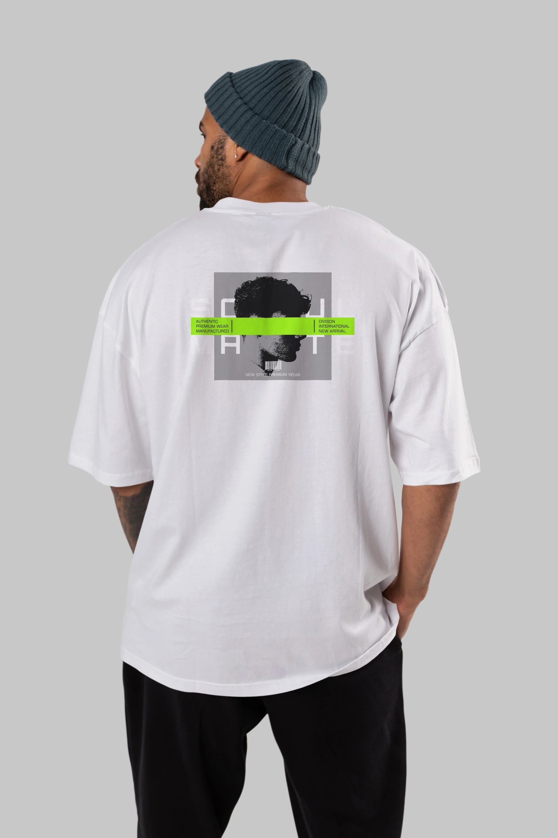 Soul Mate Arka Baskılı Oversize t-shirt Erkek Kadın Unisex