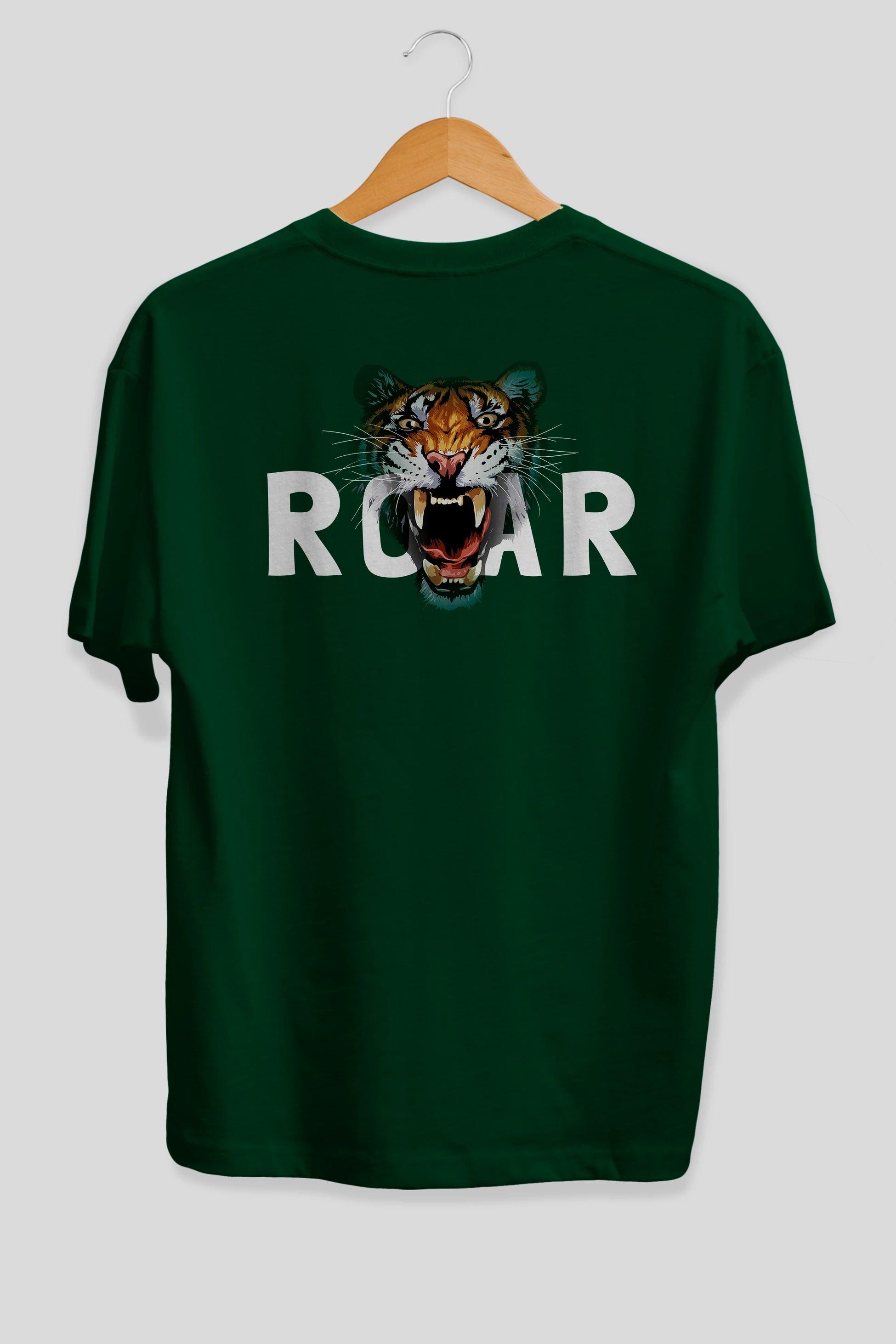 Teddy Bear Roar Arka Baskılı Oversize t-shirt Erkek Kadın Unisex %100 Pamuk
