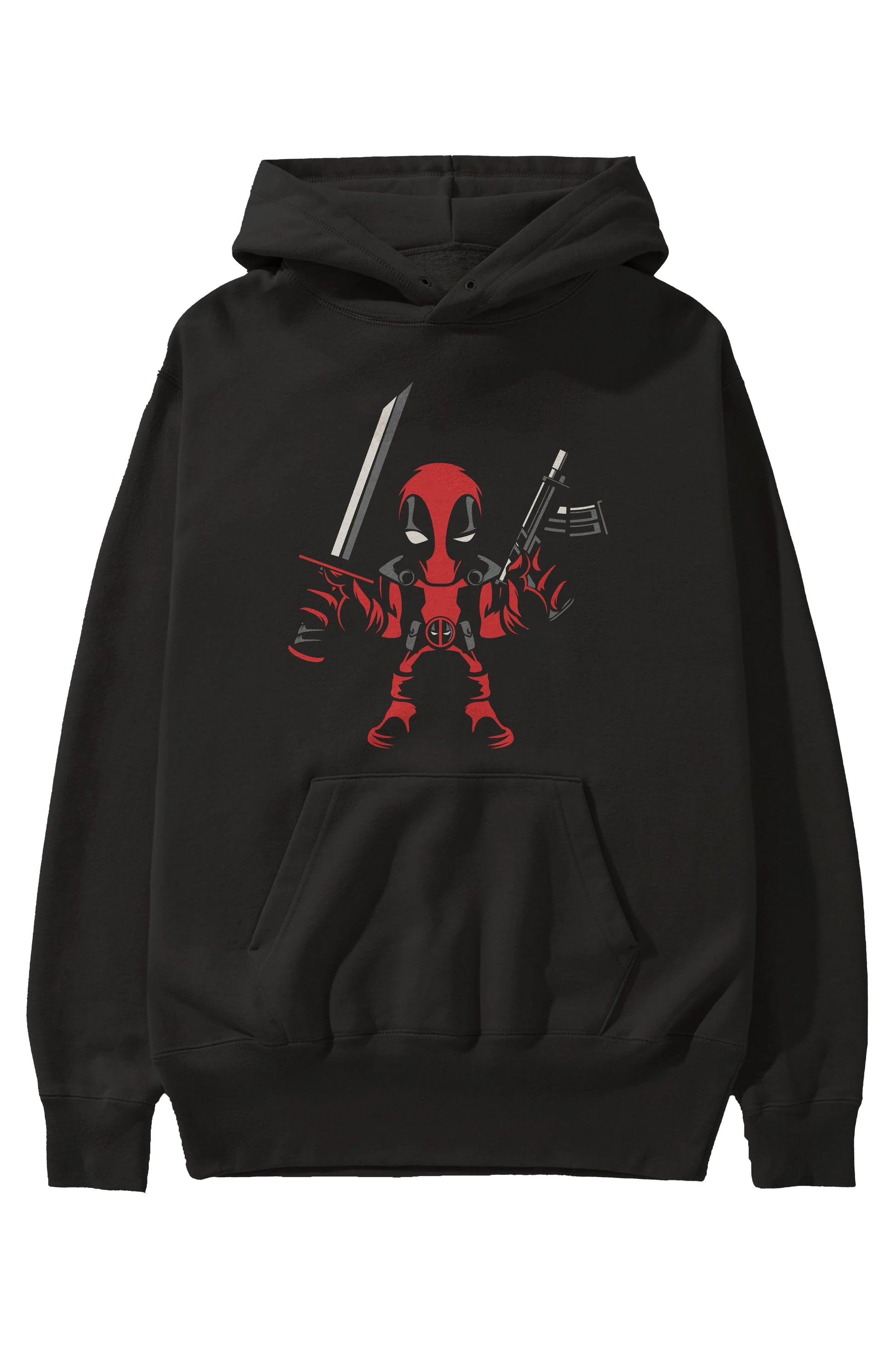 Deadpool (11) Ön Baskılı Hoodie Oversize Kapüşonlu Sweatshirt Erkek Kadın Unisex