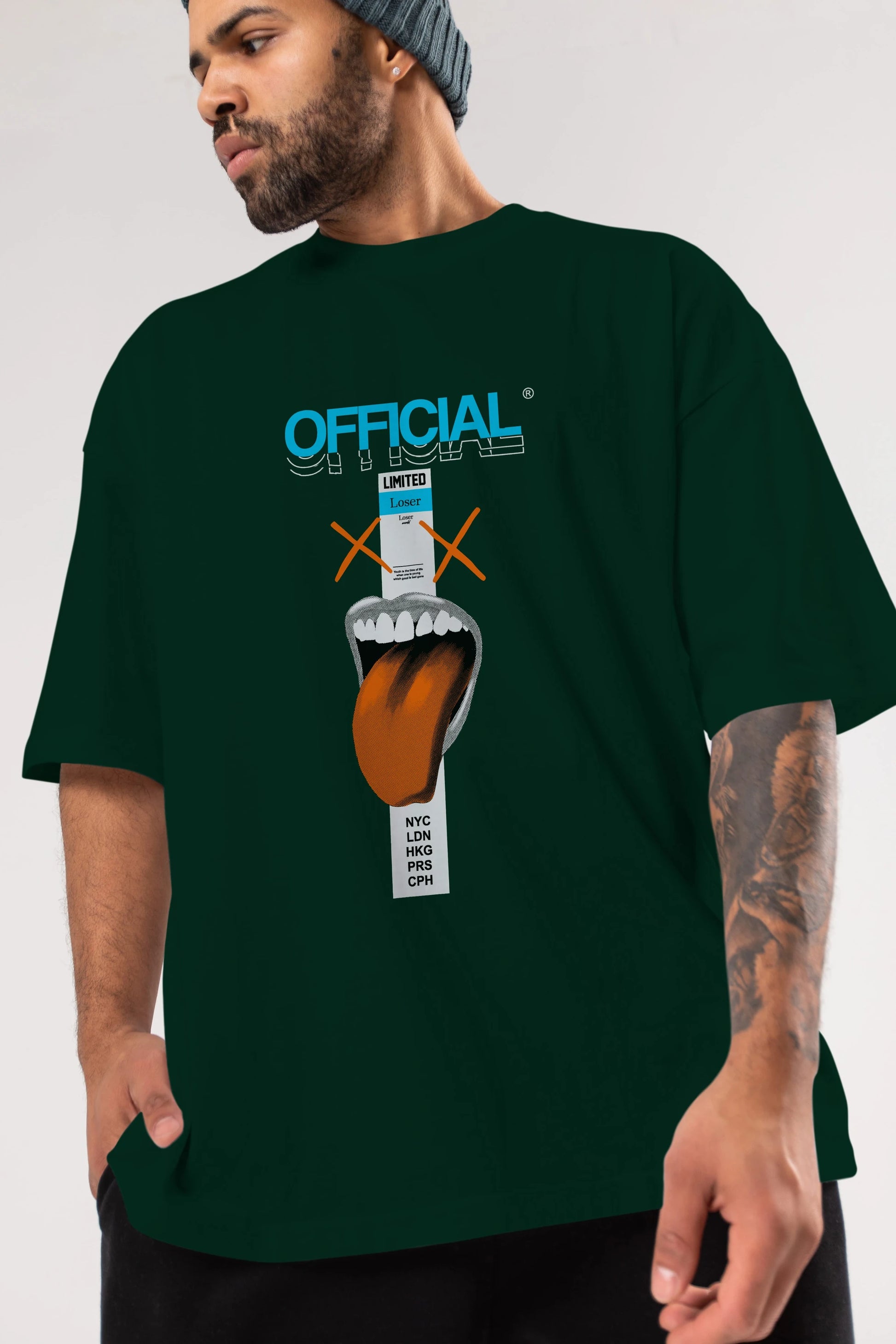 Official Loser Ön Baskılı Oversize t-shirt Erkek Kadın Unisex