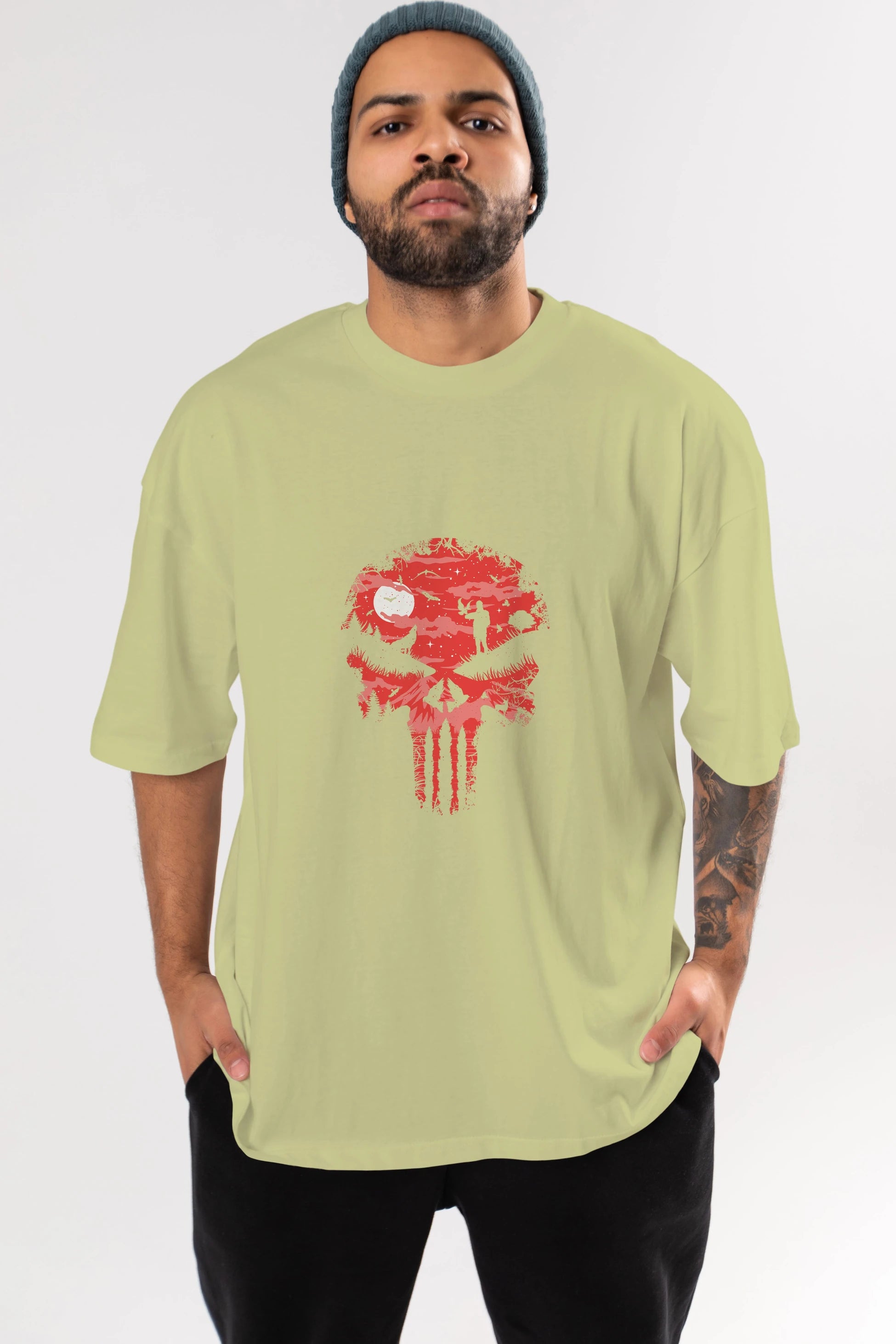 Stand And Bleed Ön Baskılı Oversize t-shirt %100 pamuk Erkek Kadın Unisex