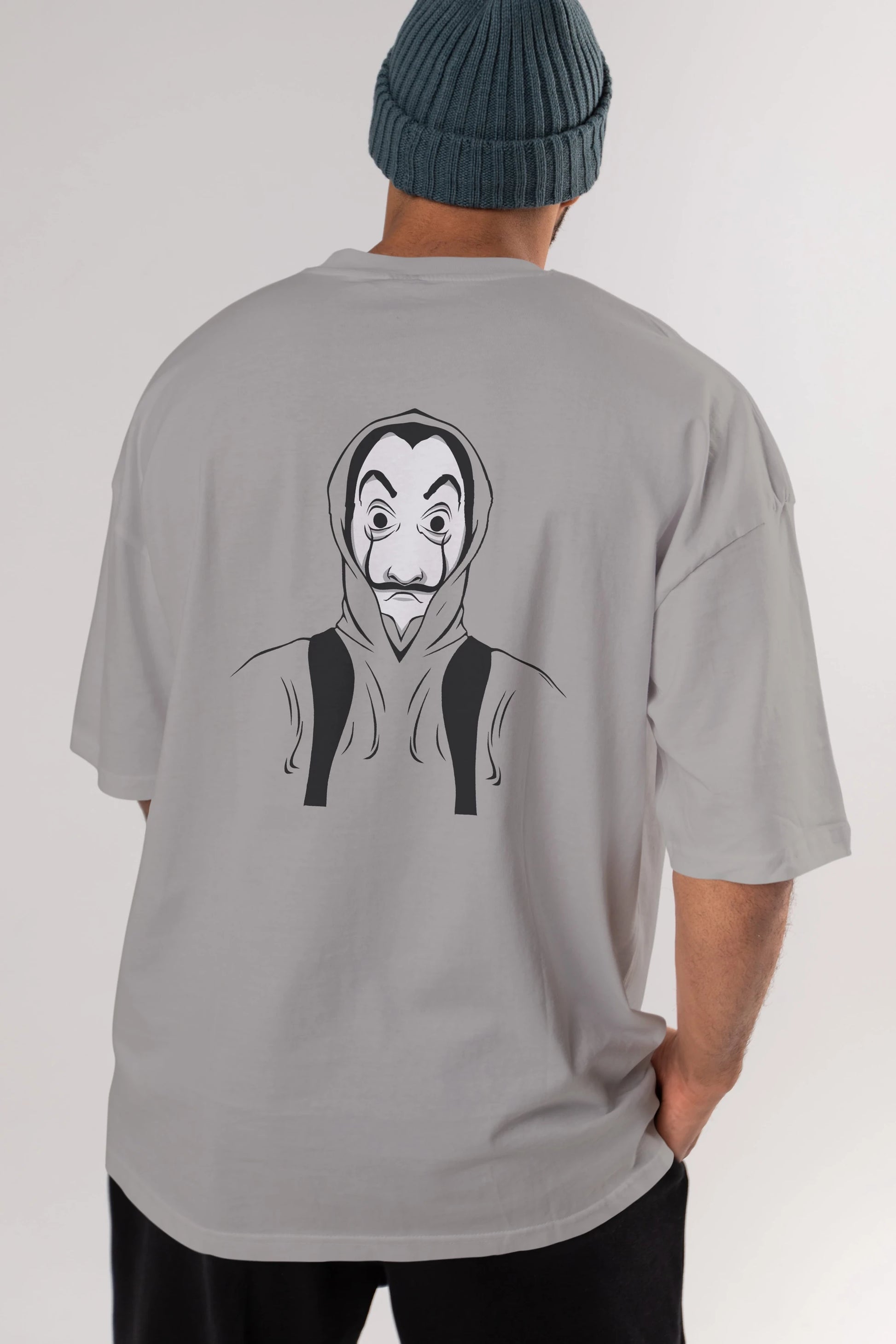 La Casa De Papel (7) Arka Baskılı Oversize t-shirt Erkek Kadın Unisex %100 Pamuk Bisiklet Yaka tişort