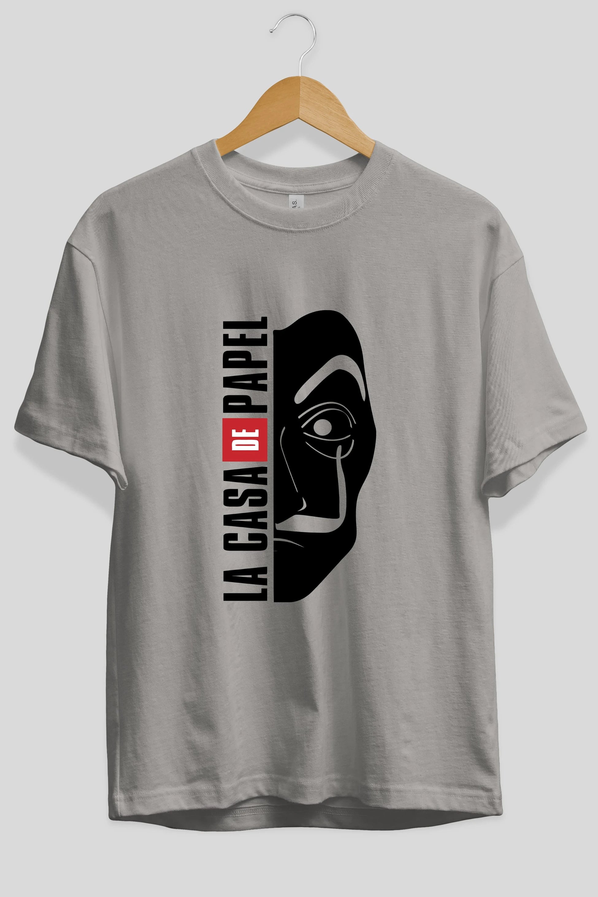 La Casa De Papel (3) Ön Baskılı Oversize t-shirt Erkek Kadın Unisex %100 Pamuk Bisiklet Yaka tişort