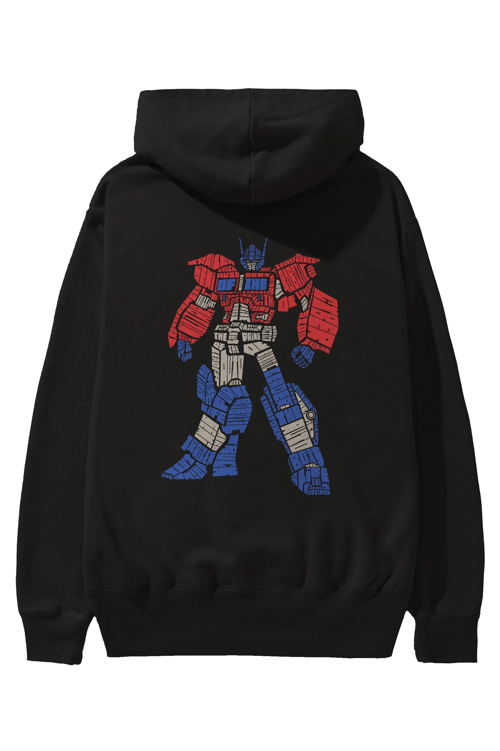 Optimus Prime Arka Baskılı Hoodie Oversize Kapüşonlu Sweatshirt Erkek Kadın Unisex