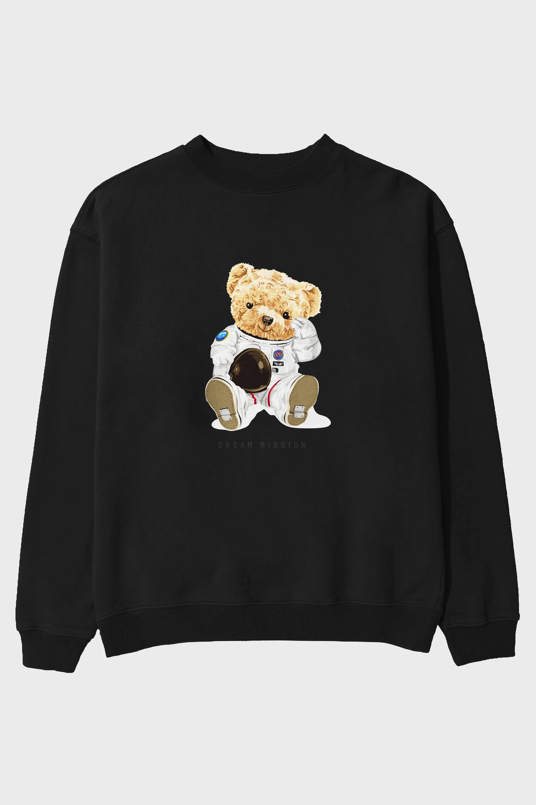 Teddy Bear Asrtonot Ön Baskılı Oversize Sweatshirt Erkek Kadın Unisex