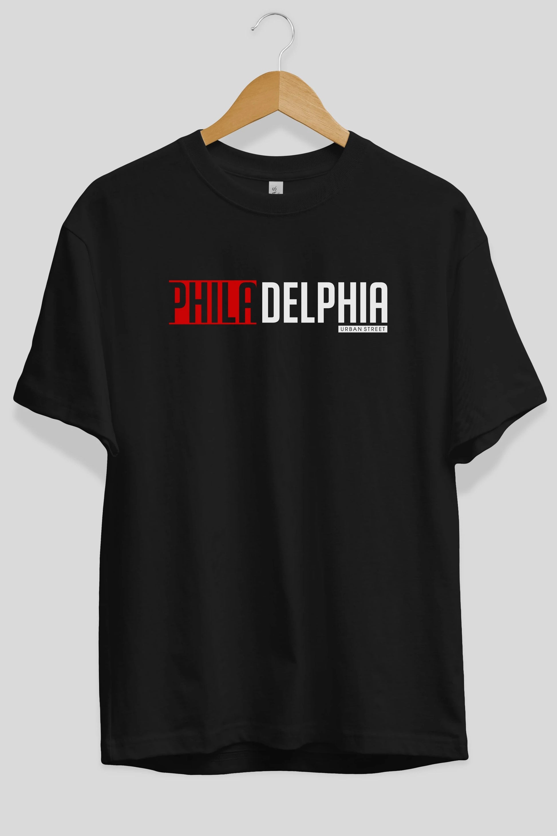 Philadelphia Ön Baskılı Oversize t-shirt Erkek Kadın Unisex