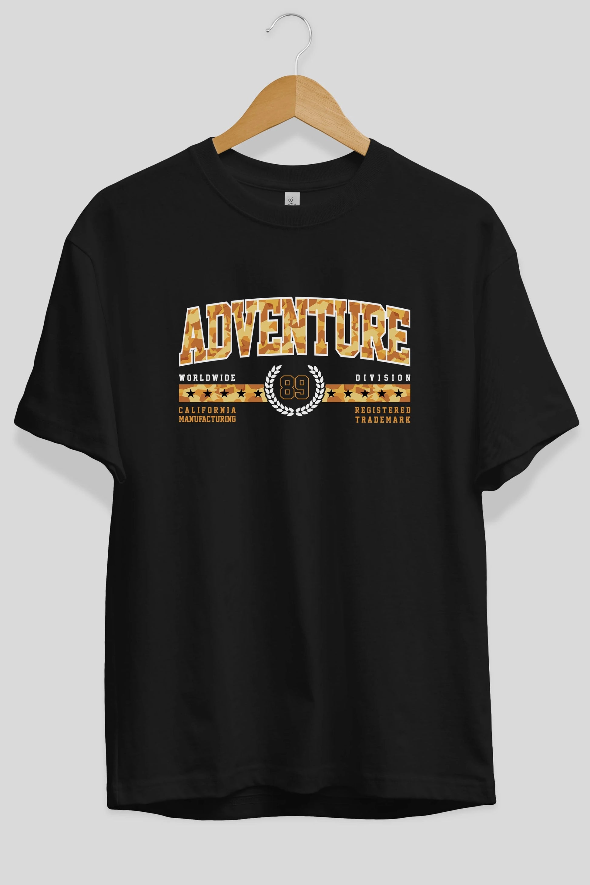 Adventure Ön Baskılı Oversize t-shirt Erkek Kadın Unisex