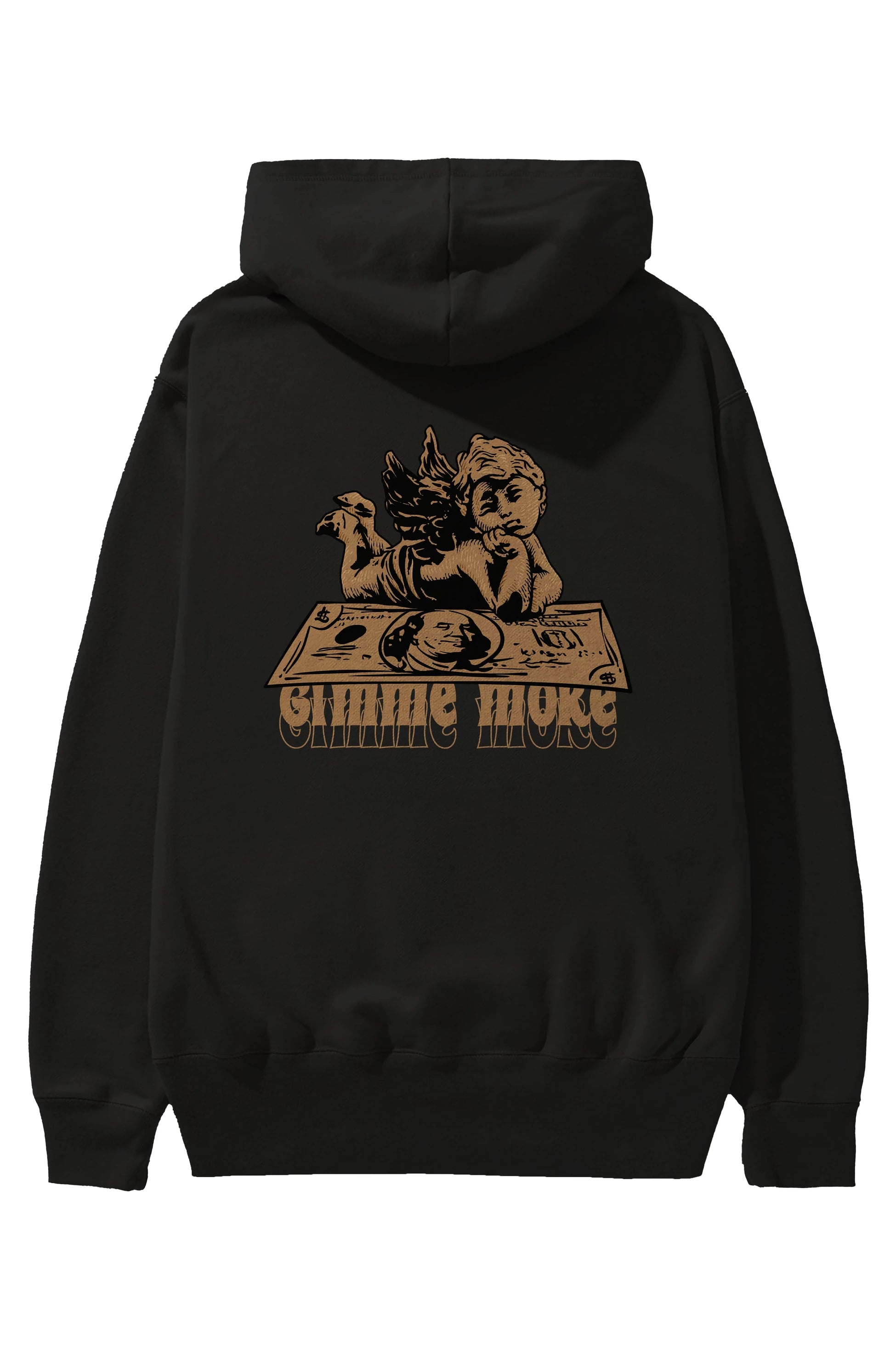 Gimme More Arka Baskılı Hoodie Oversize Kapüşonlu Sweatshirt Erkek Kadın Unisex