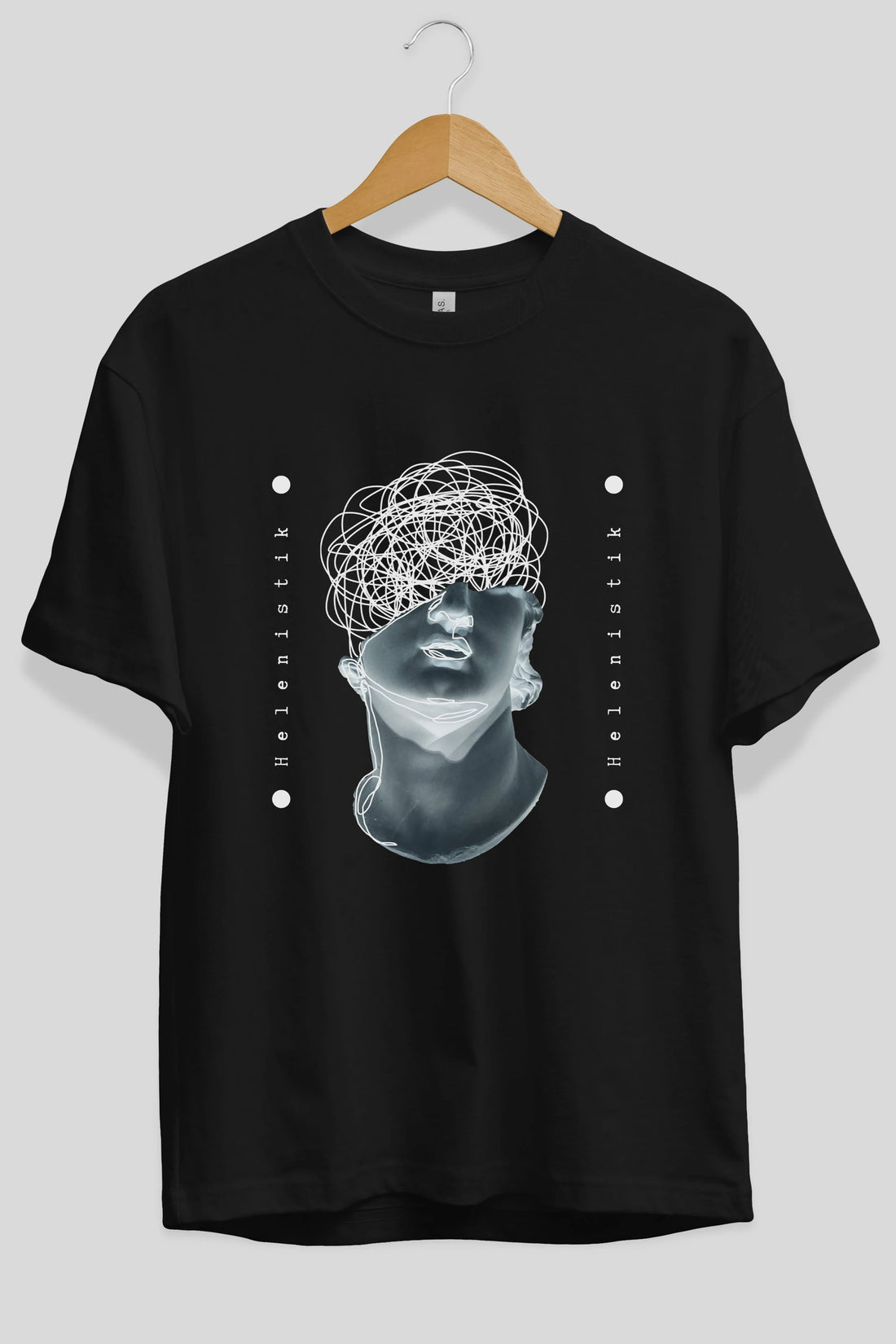 Heykel 2 Ön Baskılı Oversize t-shirt Erkek Kadın Unisex