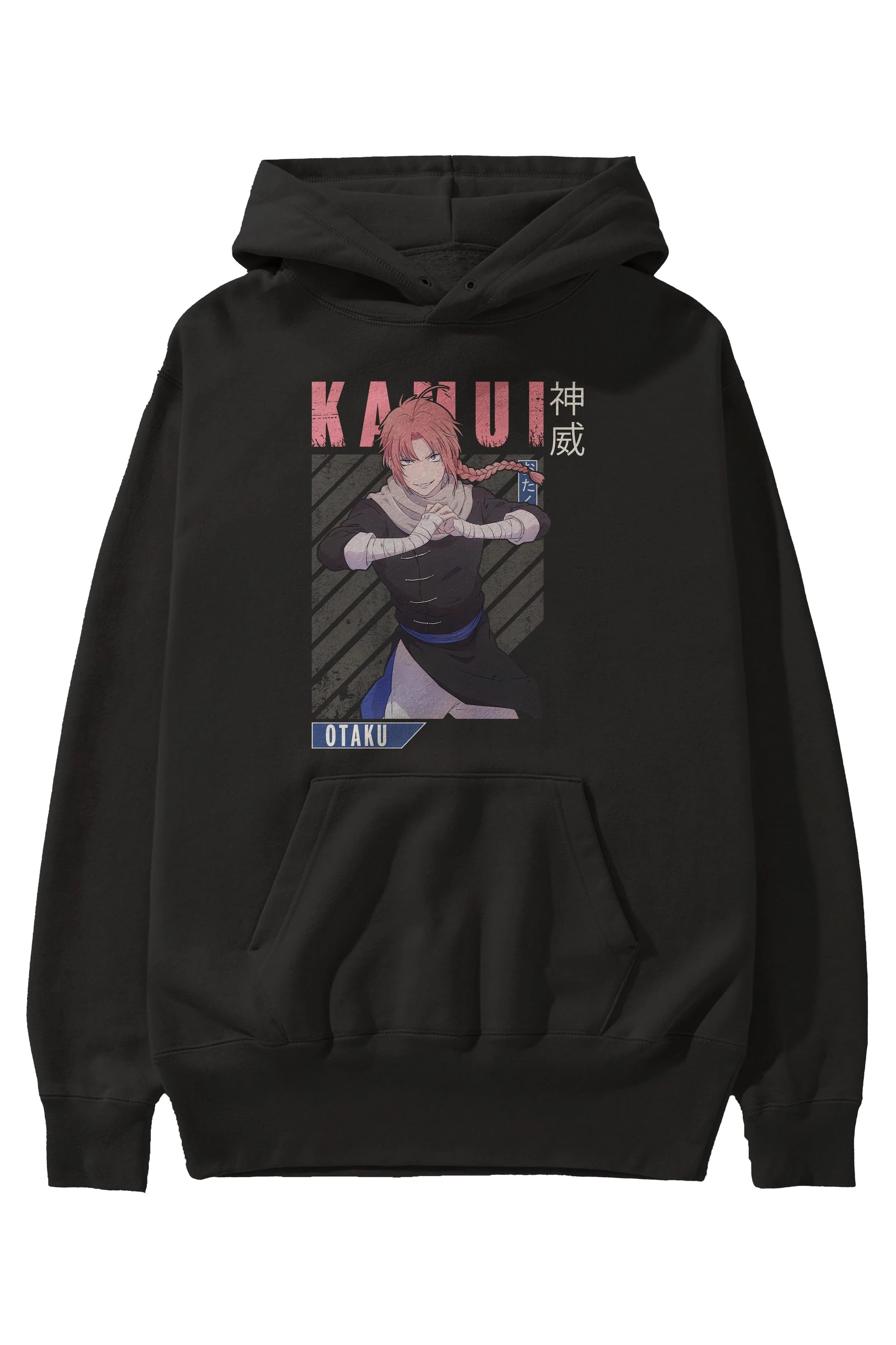 Kamui GINTAMA Anime Ön Baskılı Hoodie Oversize Kapüşonlu Sweatshirt Erkek Kadın Unisex