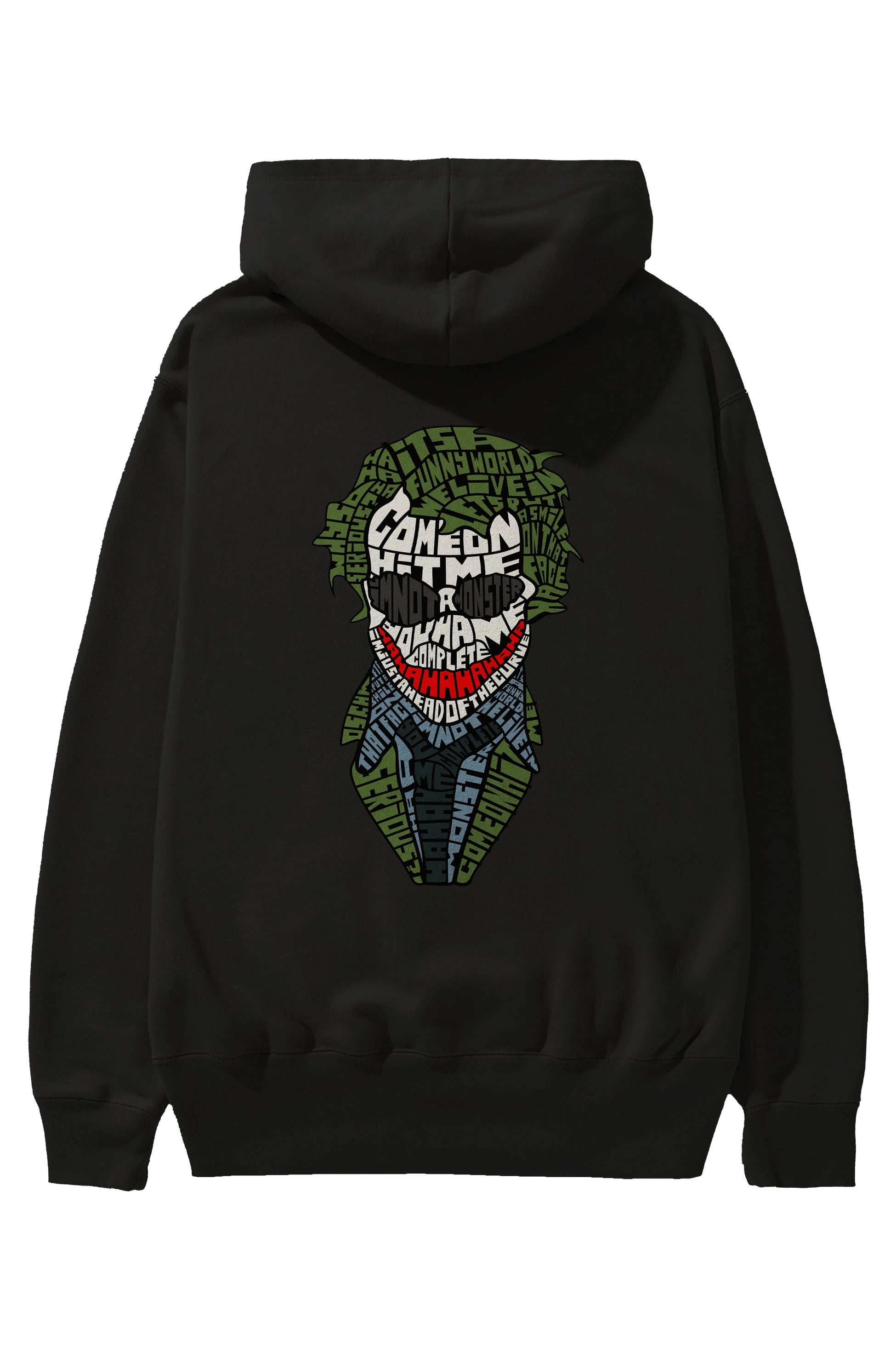 Why So Serious Arka Baskılı Hoodie Oversize Kapüşonlu Sweatshirt Erkek Kadın Unisex