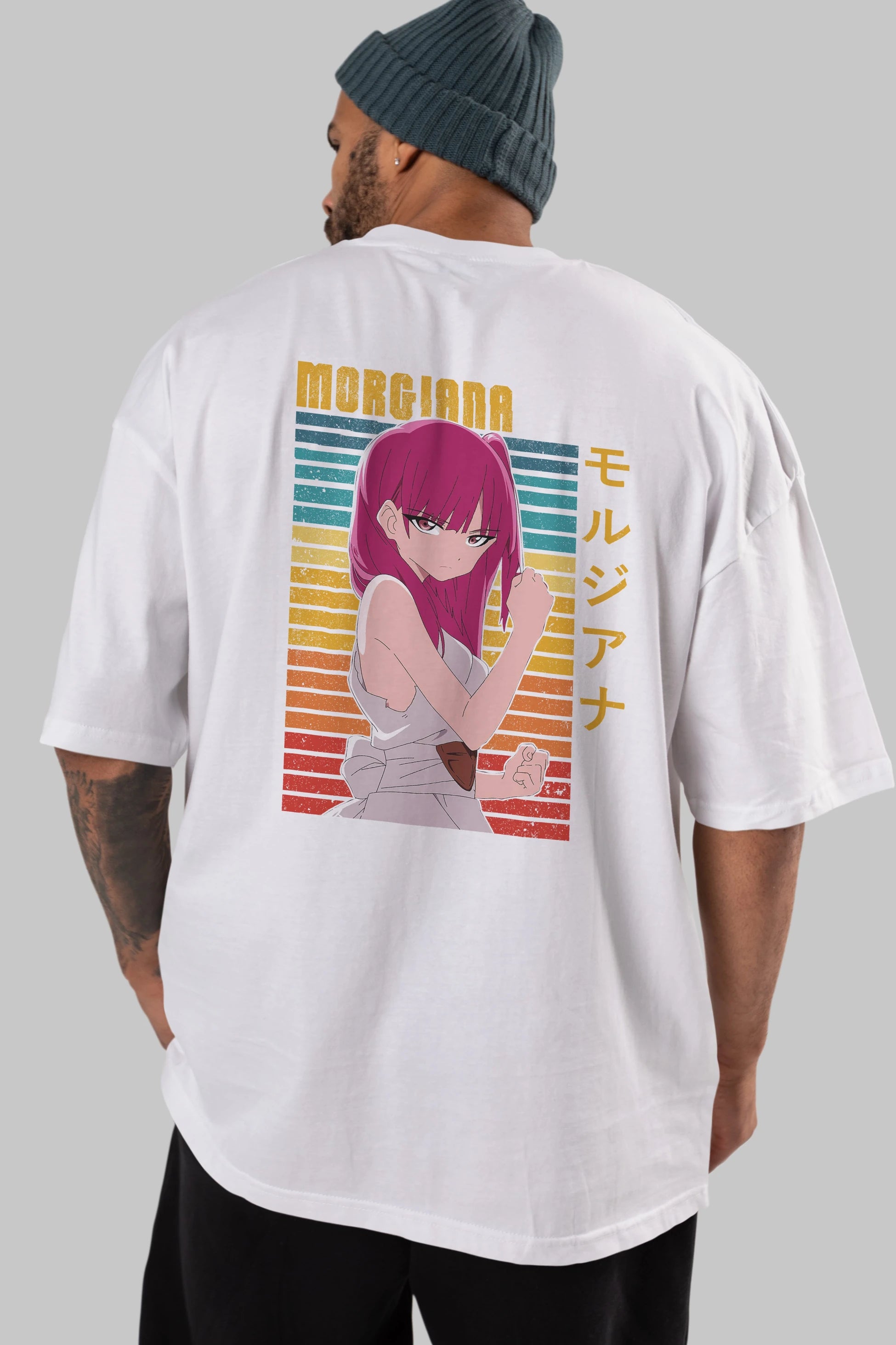 Morgiana 3 Anime Arka Baskılı Oversize t-shirt Erkek Kadın Unisex