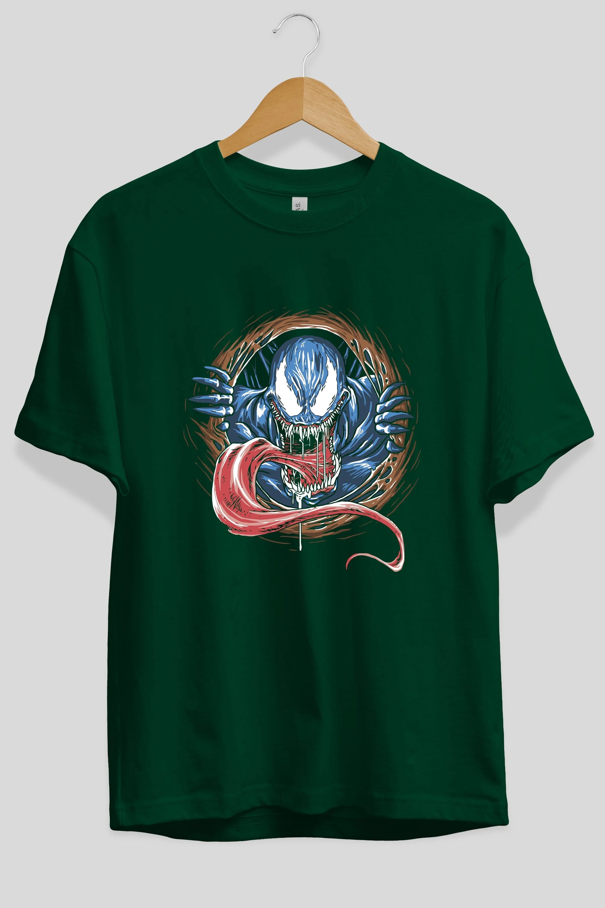 Venom (7) Ön Baskılı Oversize t-shirt Erkek Kadın Unisex %100 Pamuk Bisiklet Yaka tişort