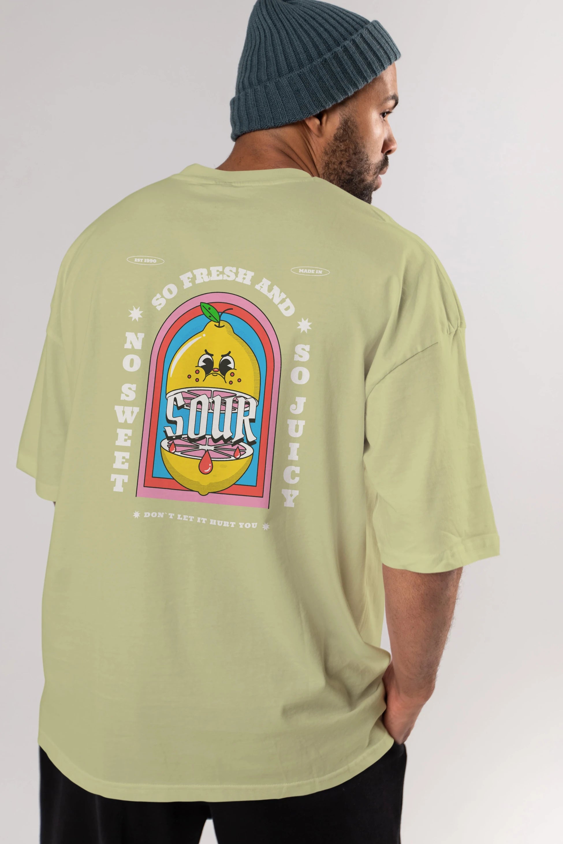 So Fresh And Sour Arka Baskılı Oversize t-shirt Erkek Kadın Unisex