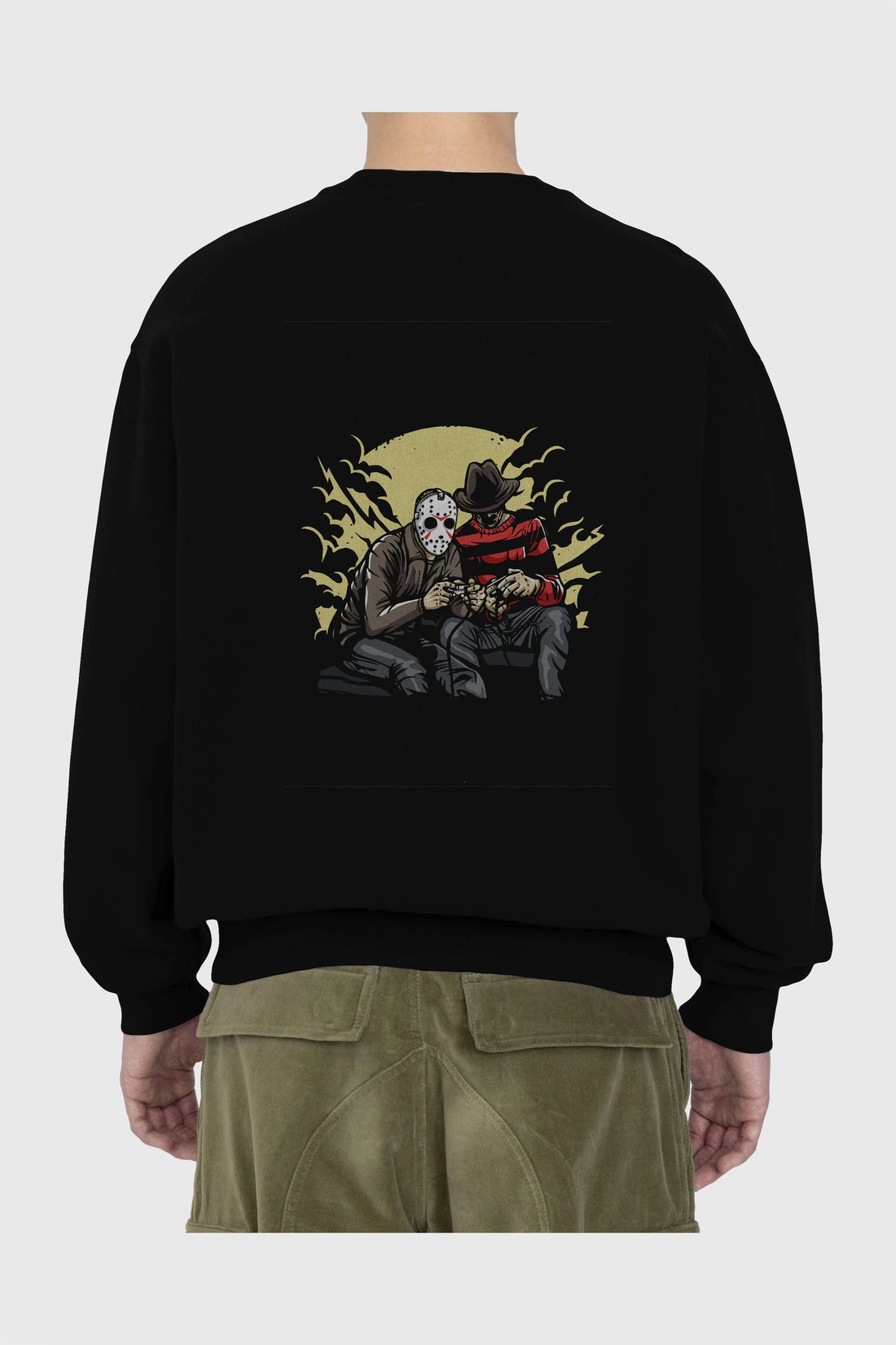 Dark Gamers Arka Baskılı Oversize Sweatshirt Erkek Kadın Unisex