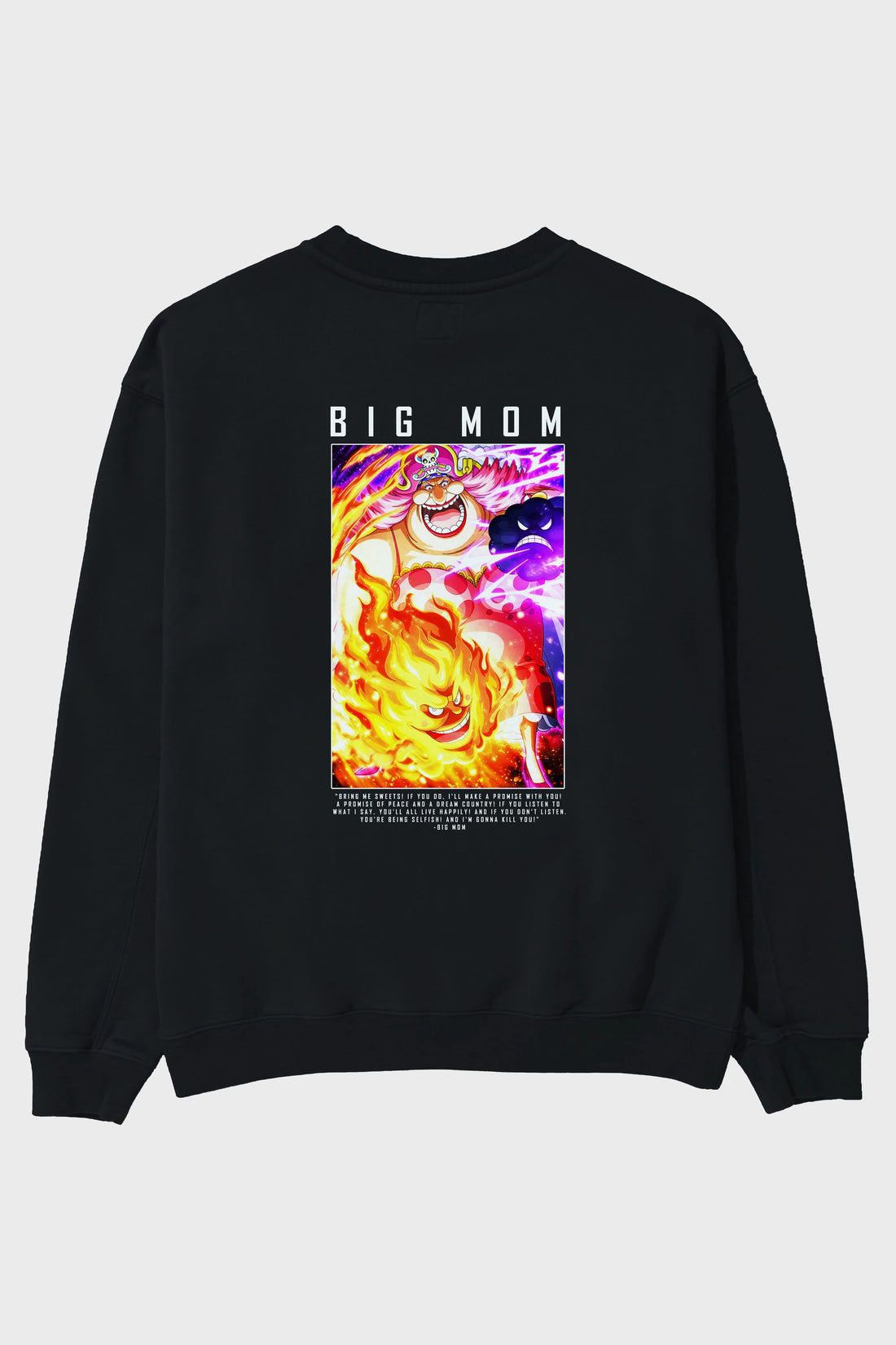 Charlotte Linlin Arka Baskılı Anime Oversize Sweatshirt Erkek Kadın Unisex