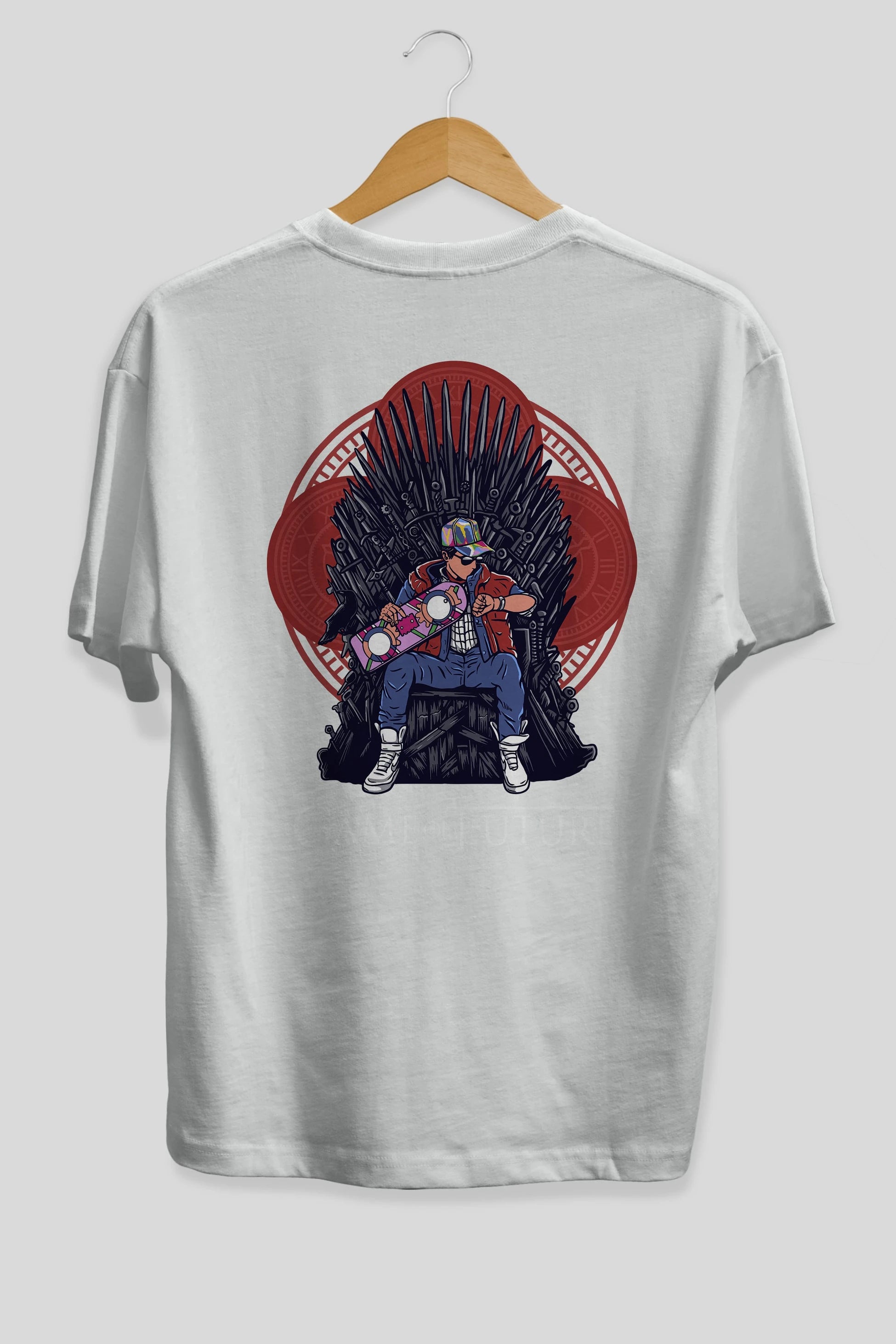 Game Of Future Arka Baskılı Oversize t-shirt Erkek Kadın Unisex %100 Pamuk
