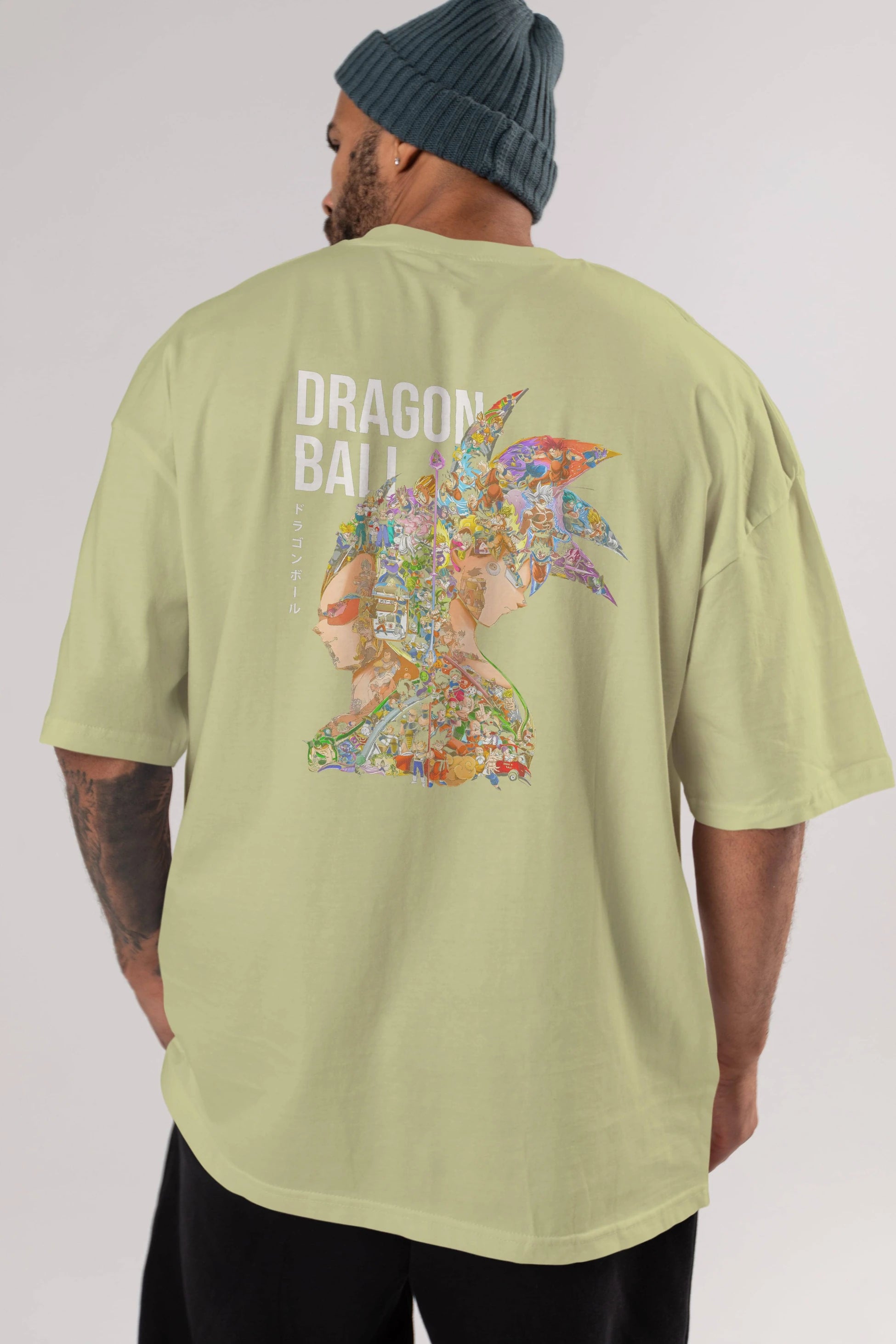 DRAGON BALL ART (5) Anime Arka Baskılı Oversize t-shirt Erkek Kadın Unisex