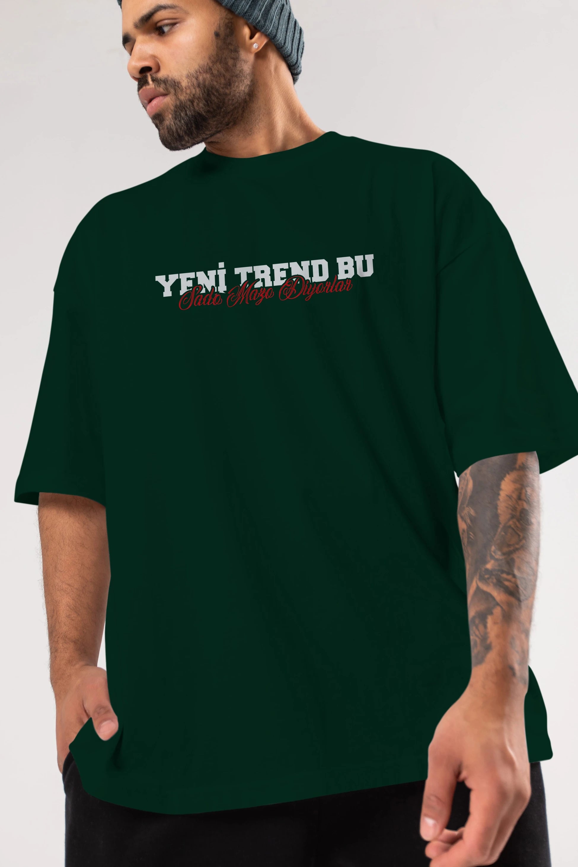 Yeni Trend Bu Sado Mazo Ön Baskılı Oversize t-shirt %100 pamuk Erkek Kadın Unisex