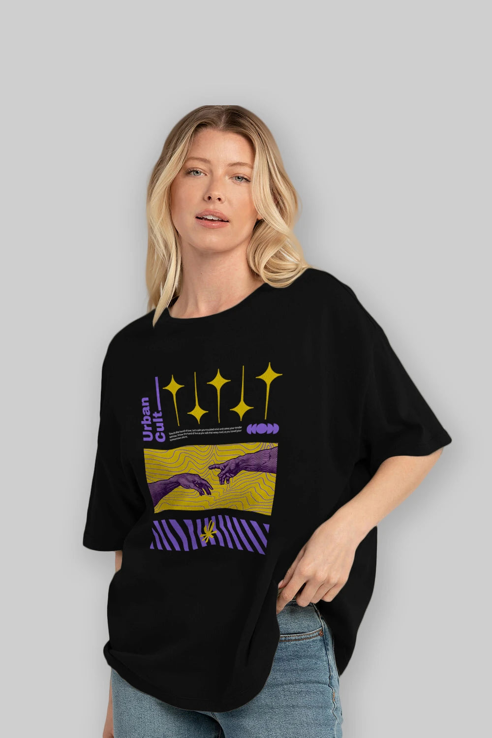 Urban Cult Ön Baskılı Oversize t-shirt Erkek Kadın Unisex