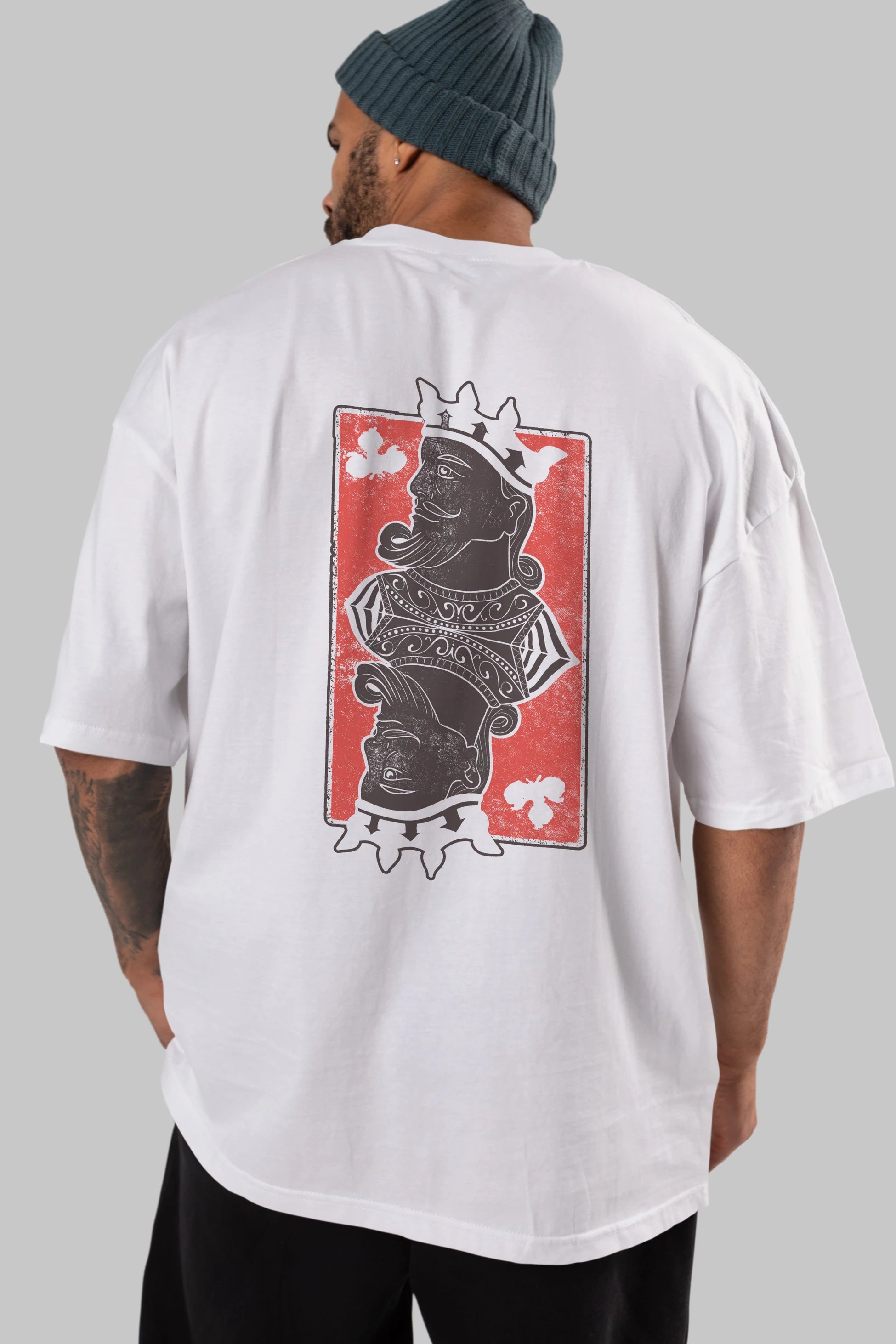 King Streetwear Arka Baskılı Oversize t-shirt Erkek Kadın Unisex