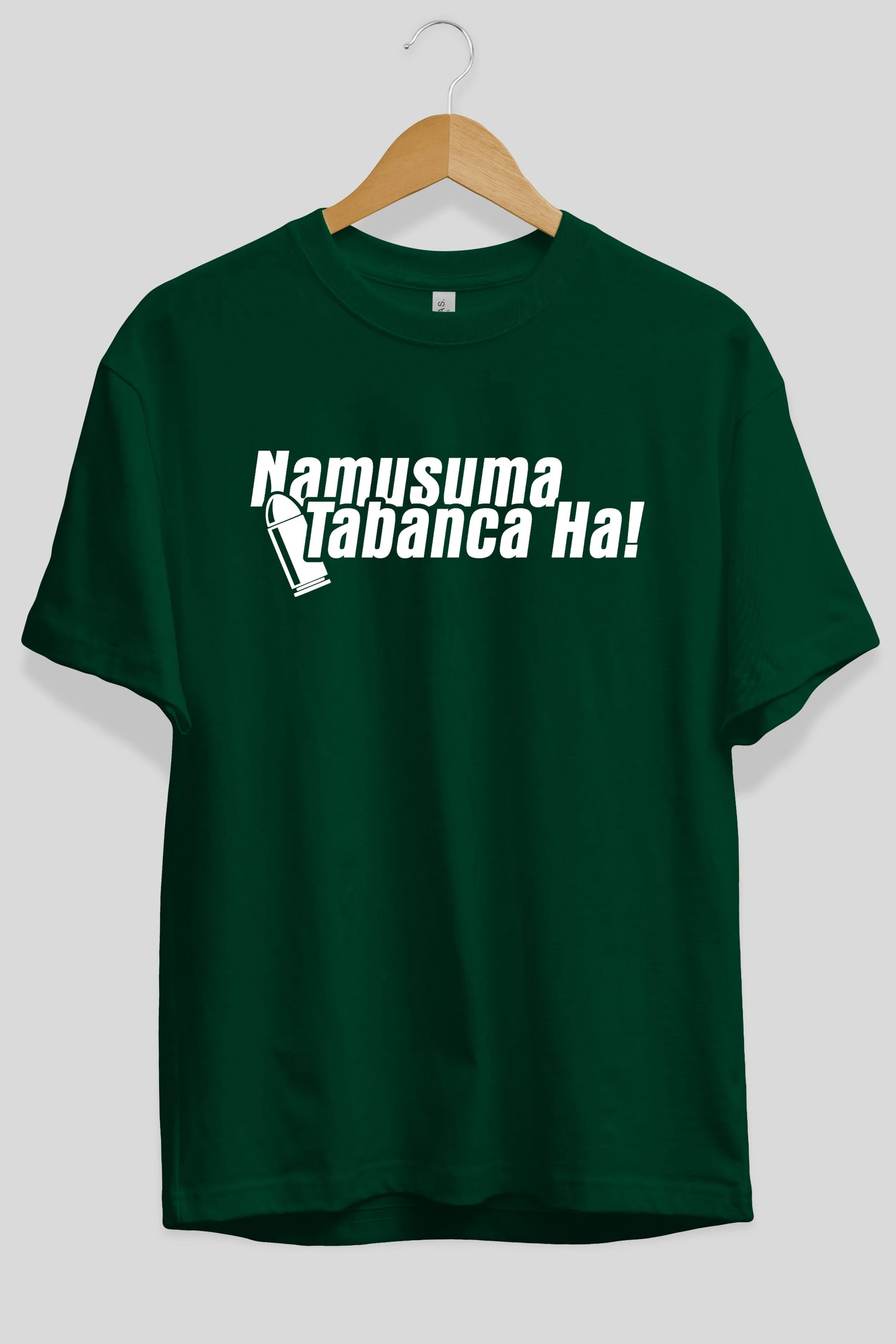 Namusuma Tabanca Ön Baskılı Oversize t-shirt %100 pamuk Erkek Kadın Unisex