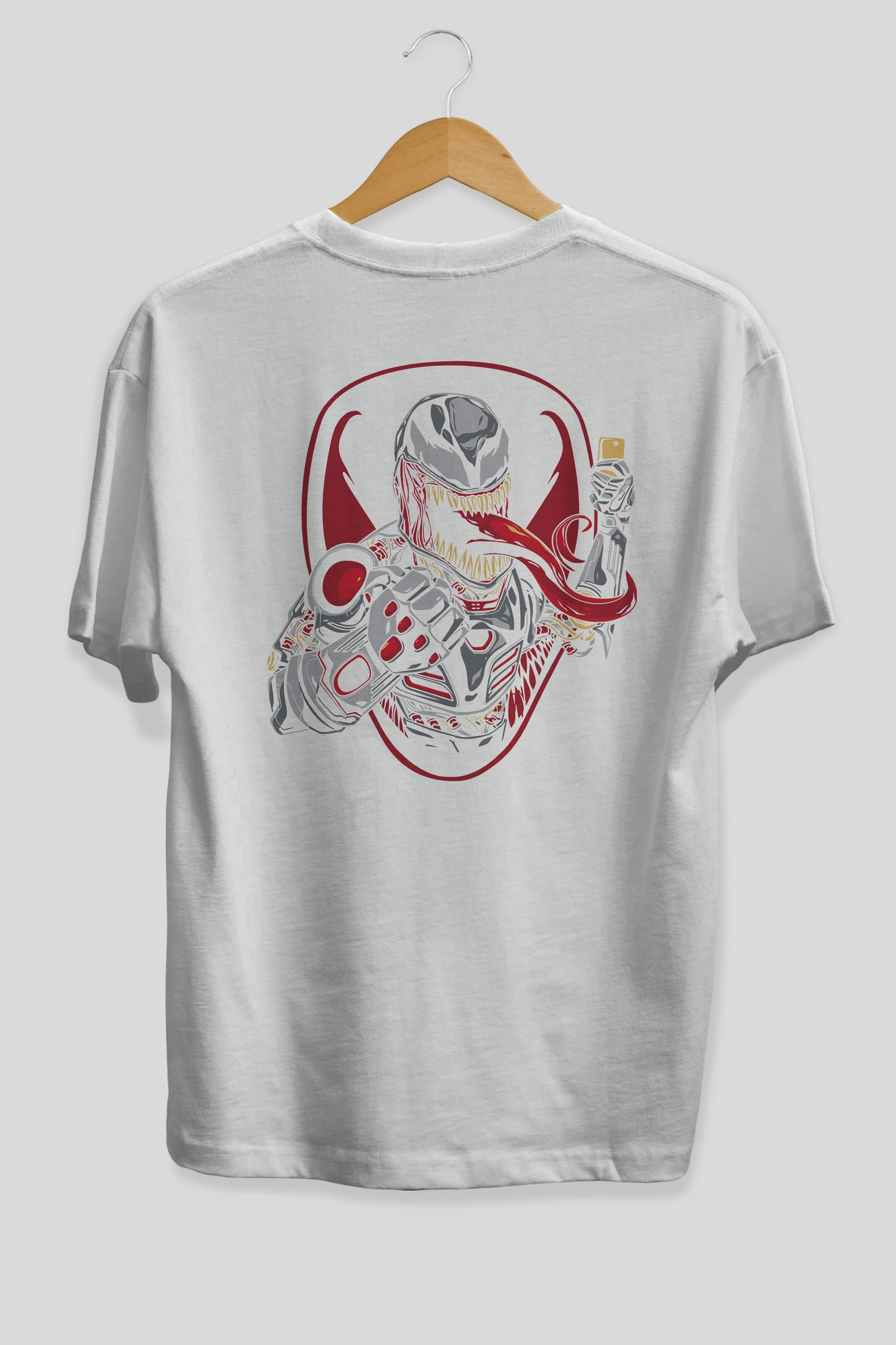Venom (17) Arka Baskılı Oversize t-shirt Erkek Kadın Unisex %100 Pamuk Bisiklet Yaka tişort