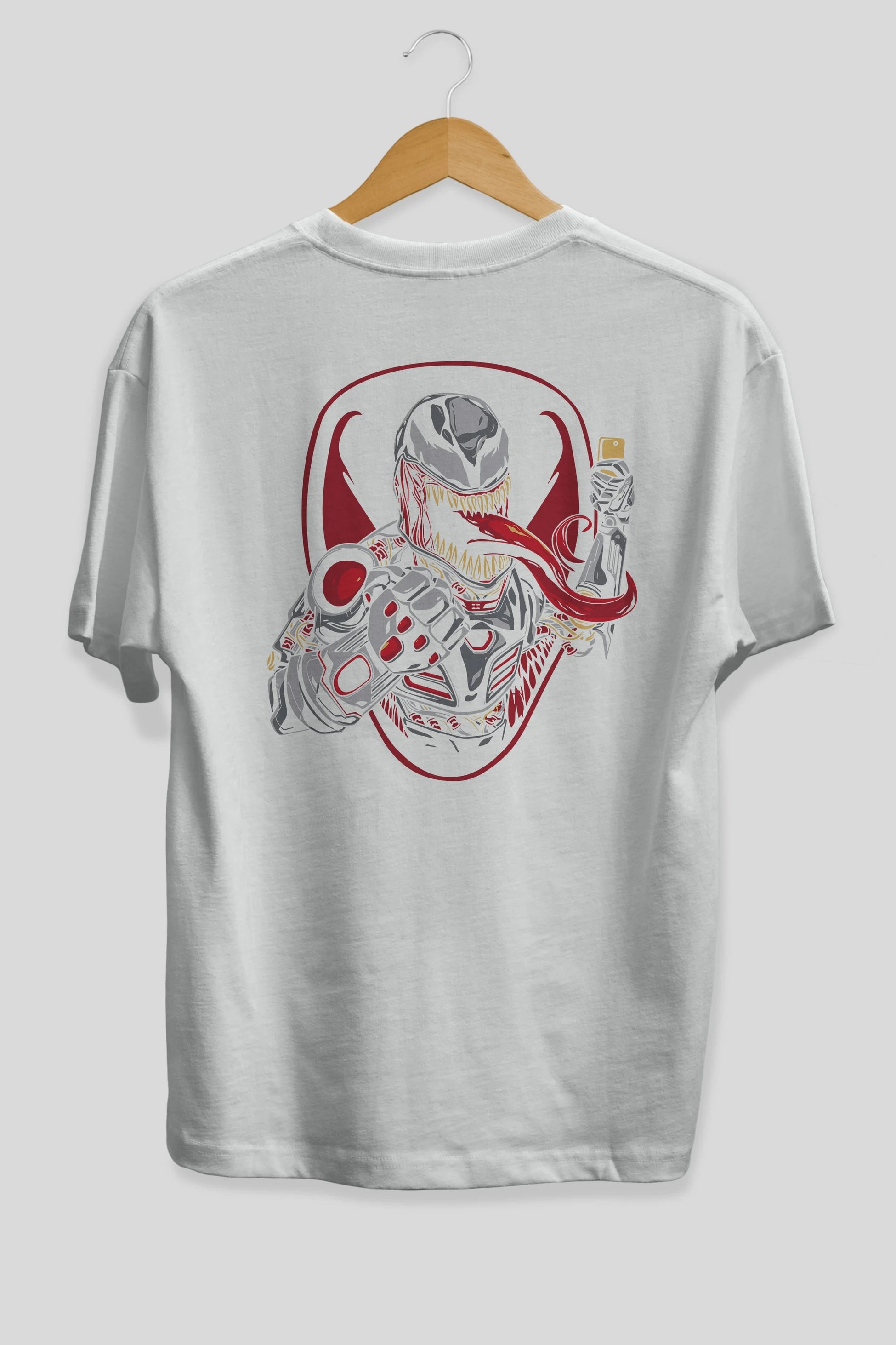 Venom (17) Arka Baskılı Oversize t-shirt Erkek Kadın Unisex %100 Pamuk Bisiklet Yaka tişort