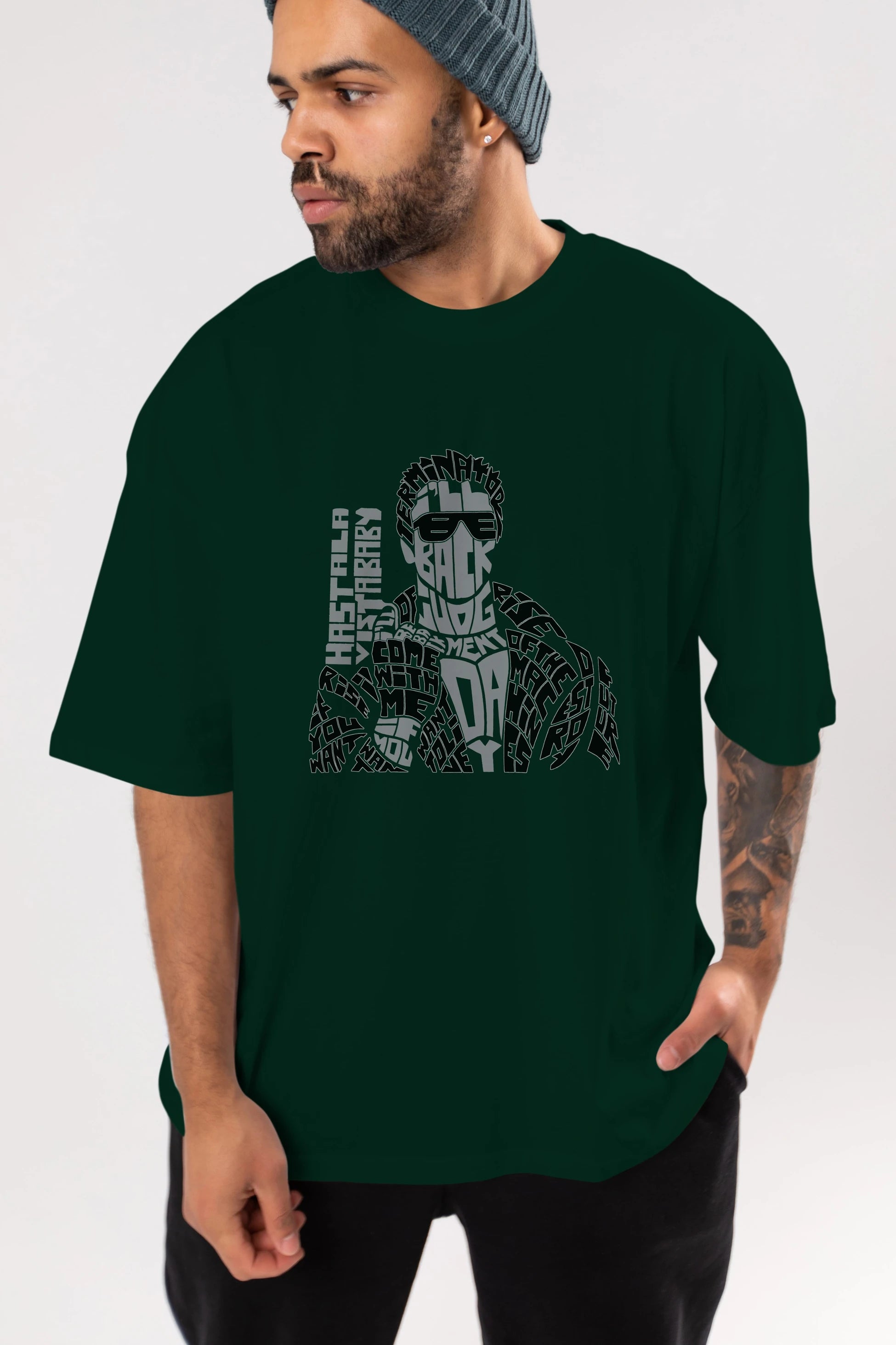 I_ll Be Back Ön Baskılı Oversize t-shirt %100 pamuk Erkek Kadın Unisex