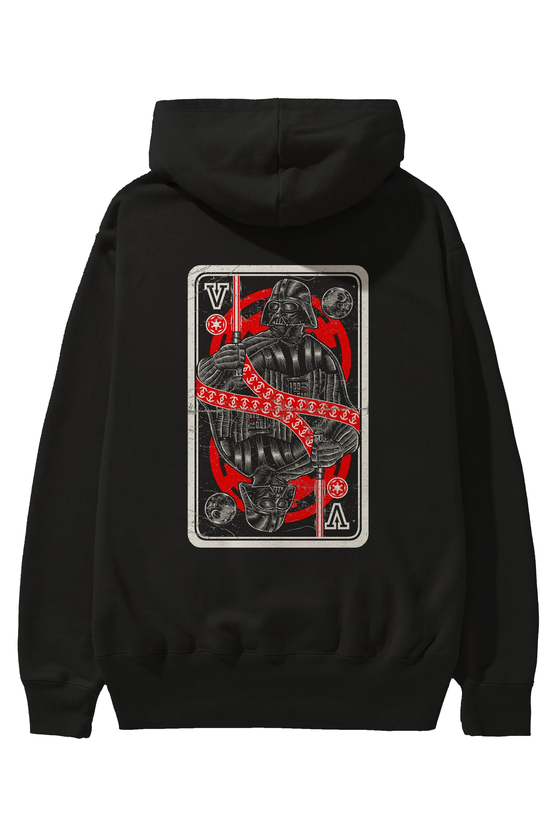 King Of The Darkside Arka Baskılı Hoodie Oversize Kapüşonlu Sweatshirt Erkek Kadın Unisex