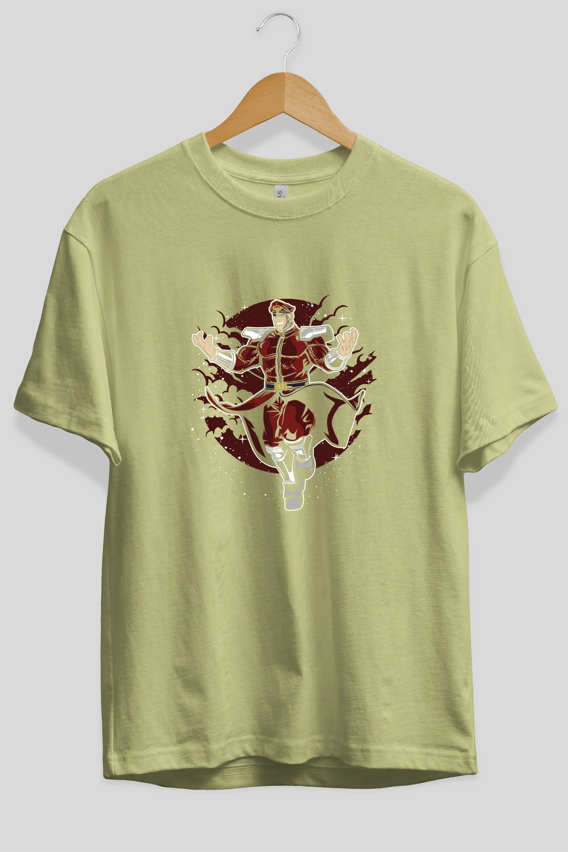 M BISON Ön Baskılı Oversize t-shirt Erkek Kadın Unisex %100 Pamuk tişort