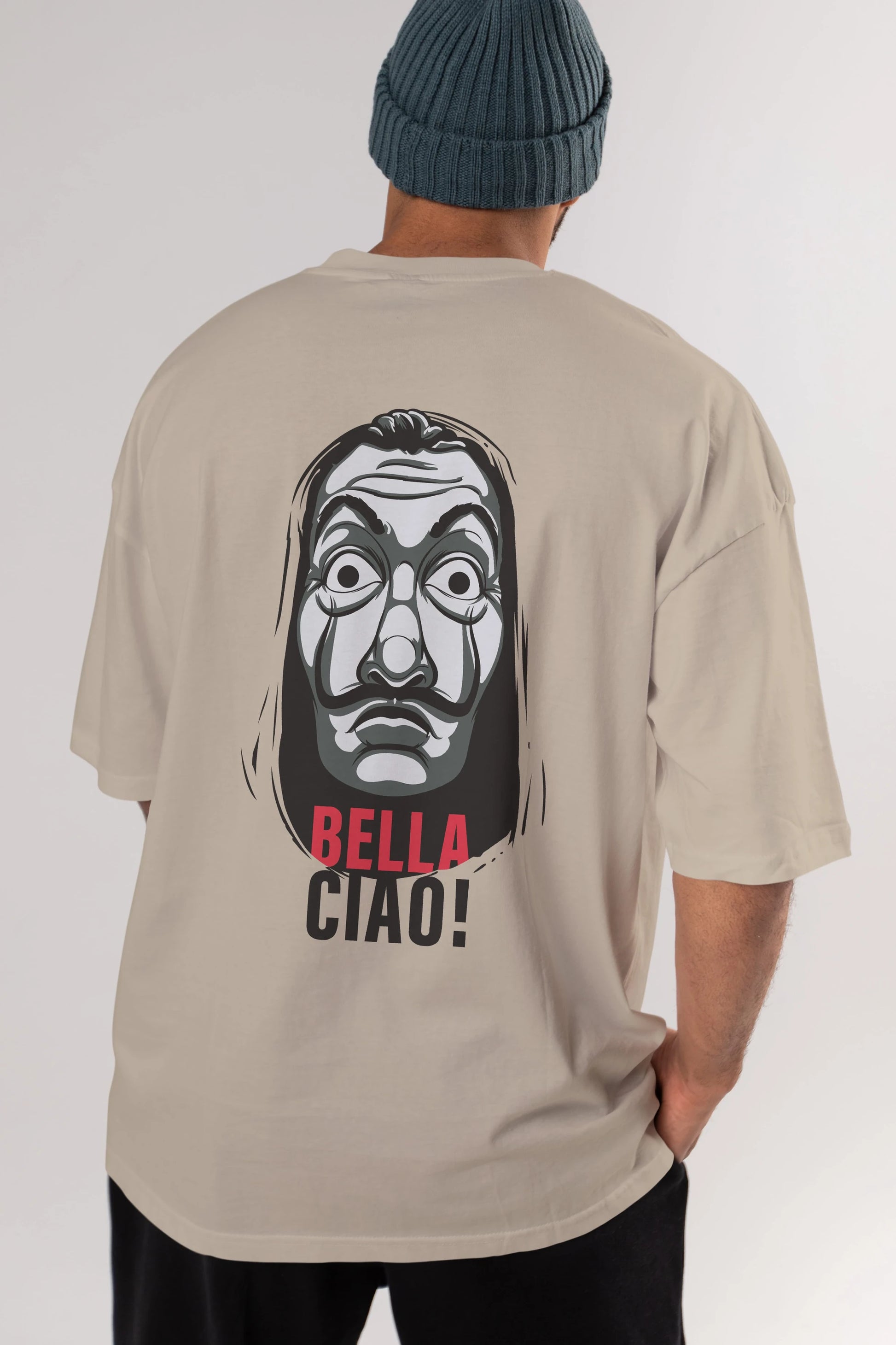 La Casa De Papel (12) Arka Baskılı Oversize t-shirt Erkek Kadın Unisex %100 Pamuk Bisiklet Yaka tişort