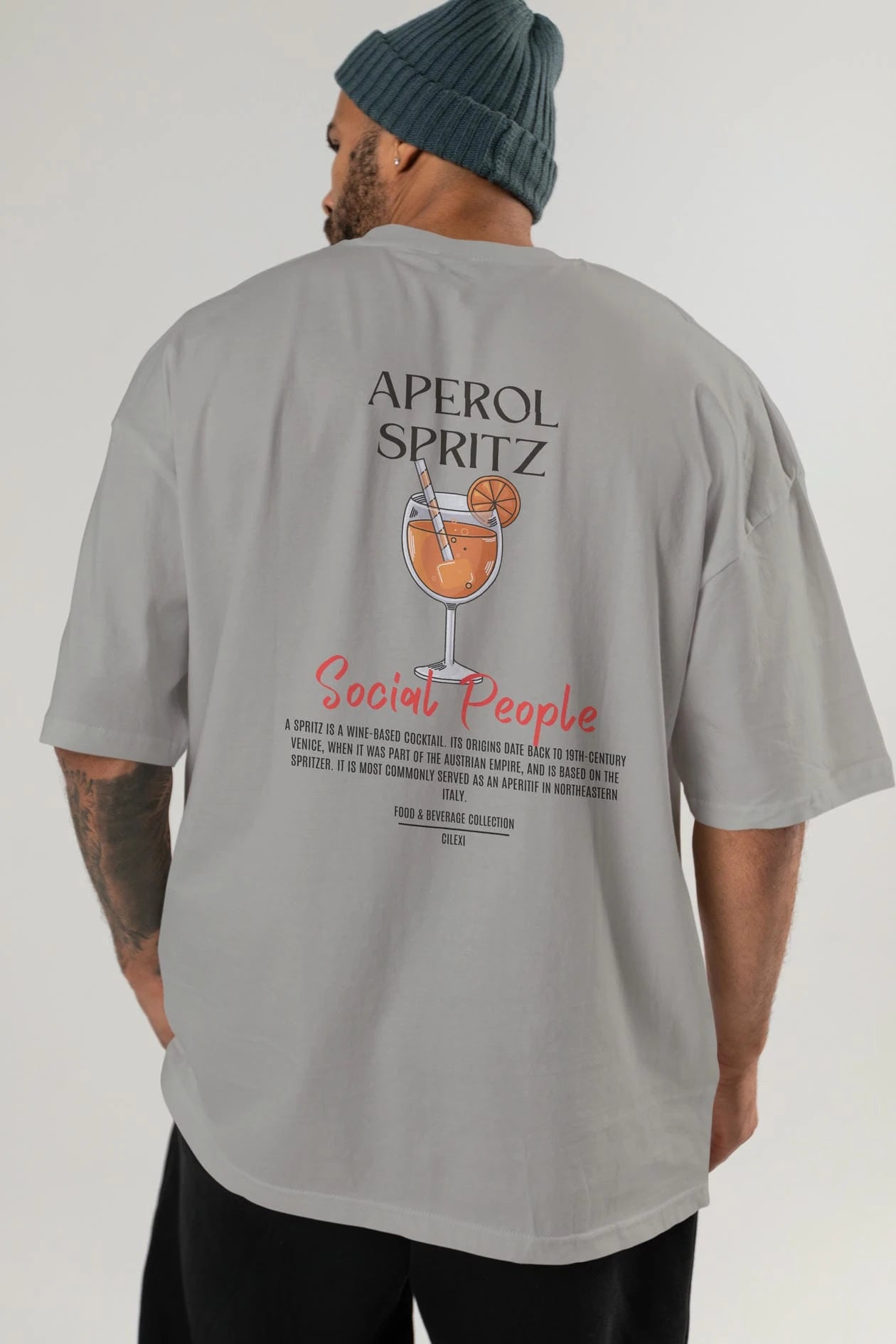 Aperol Sprıtz Kokteyl Serisi Baskılı Oversize t-shirt Erkek Kadın Unisex %100 Pamuk Bisiklet Yaka tişort