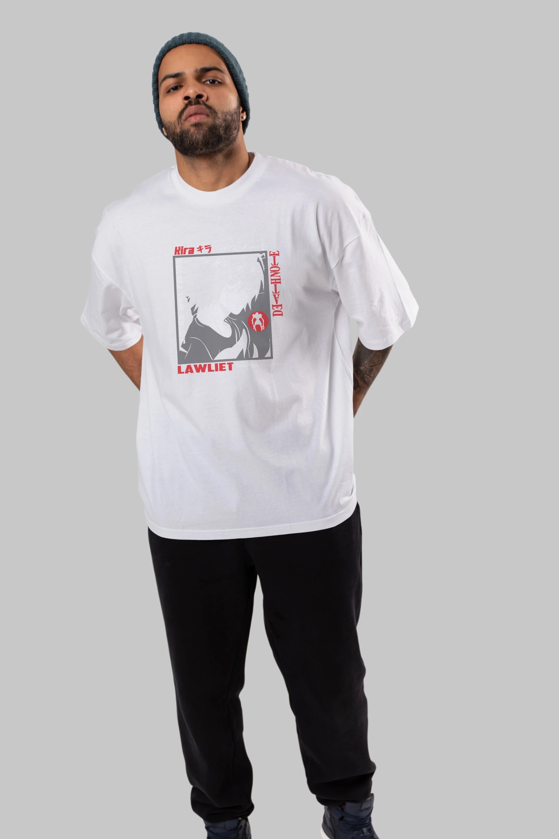 DEATH NOTE Anime Ön Baskılı Oversize t-shirt %100 pamuk Erkek Kadın Unisex